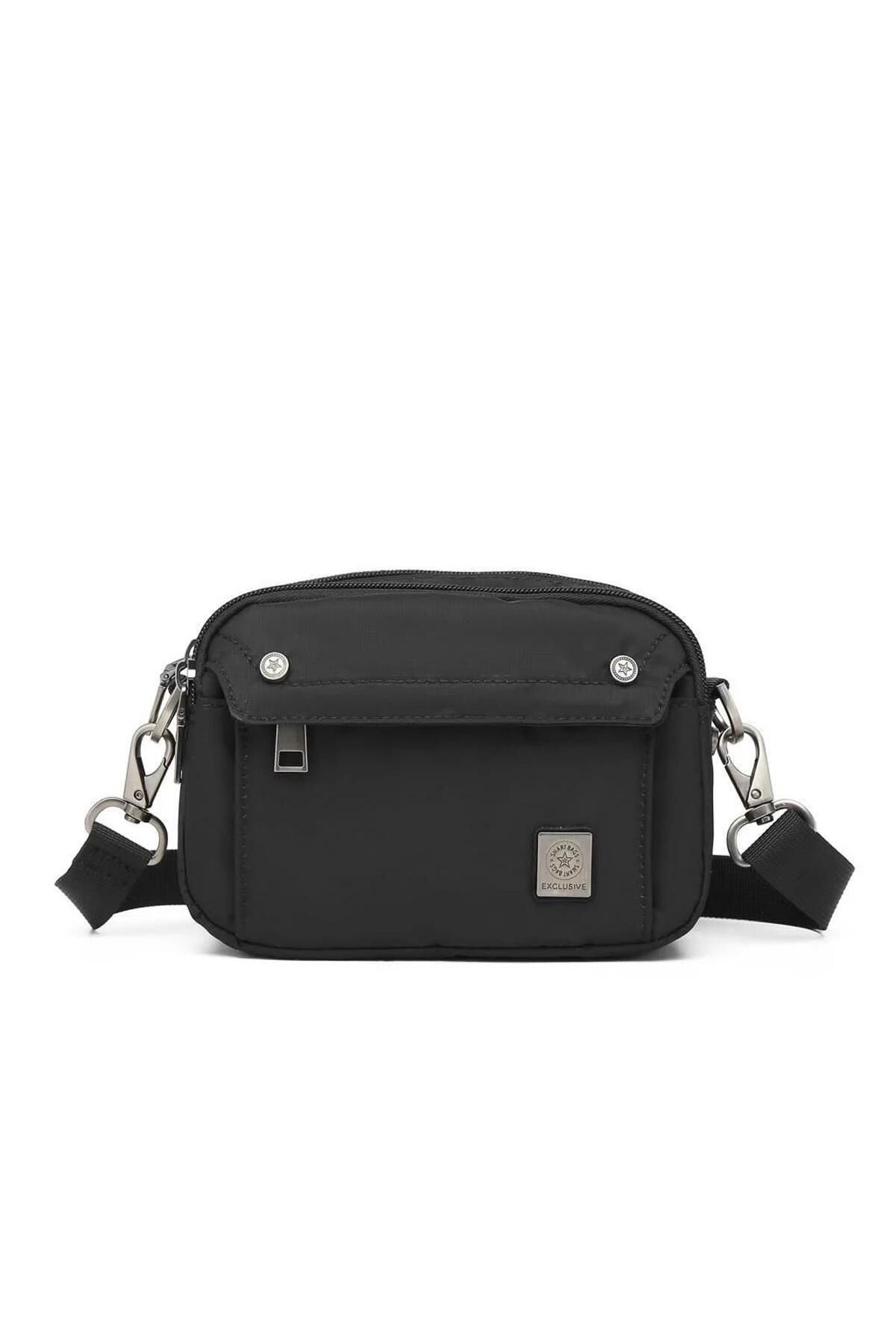 SMART BAGS Su Geçirmez Ayarlanabilir Askılı Çapraz Çanta BC 8708 - Siyah