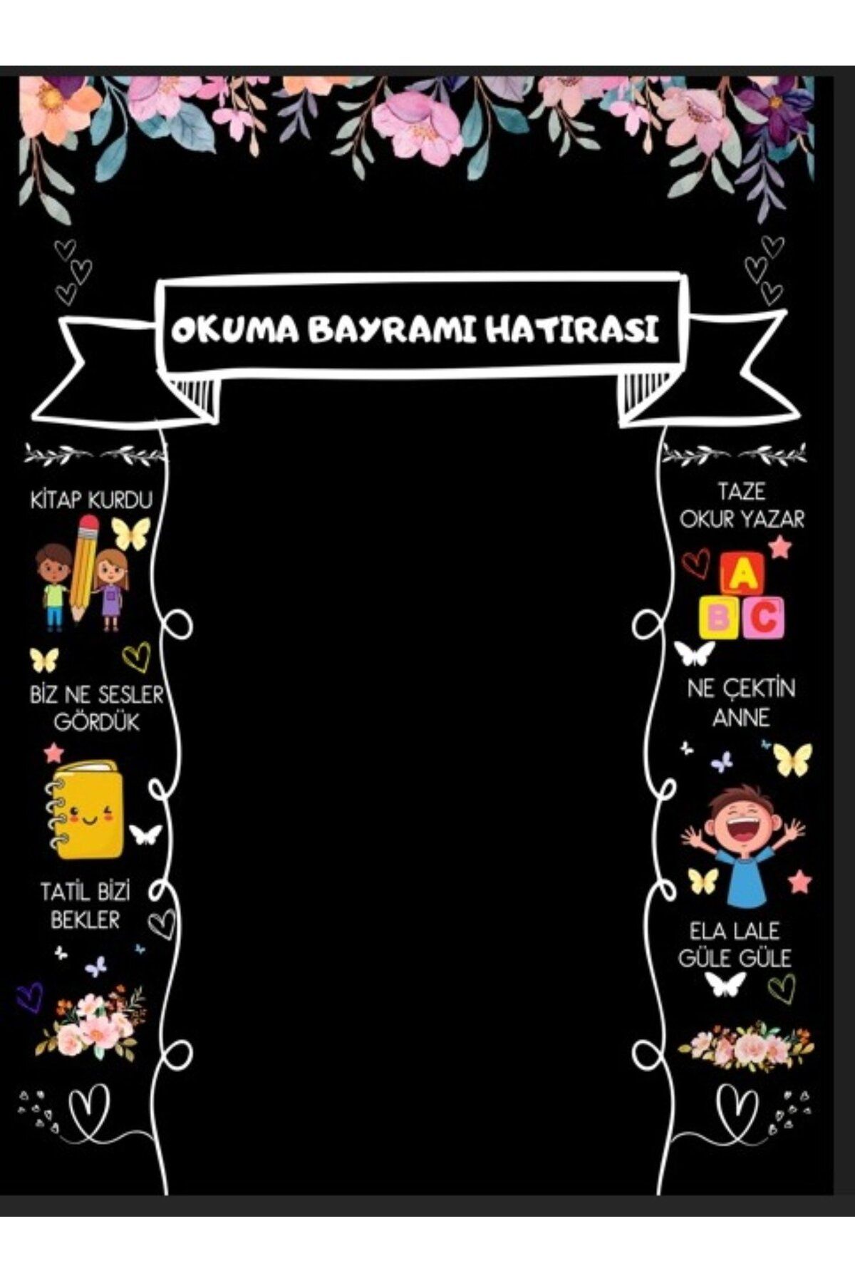Nişantaşı Grup 150x200 Okuma Bayramı Hatırası okul etkinlik kumaş pano