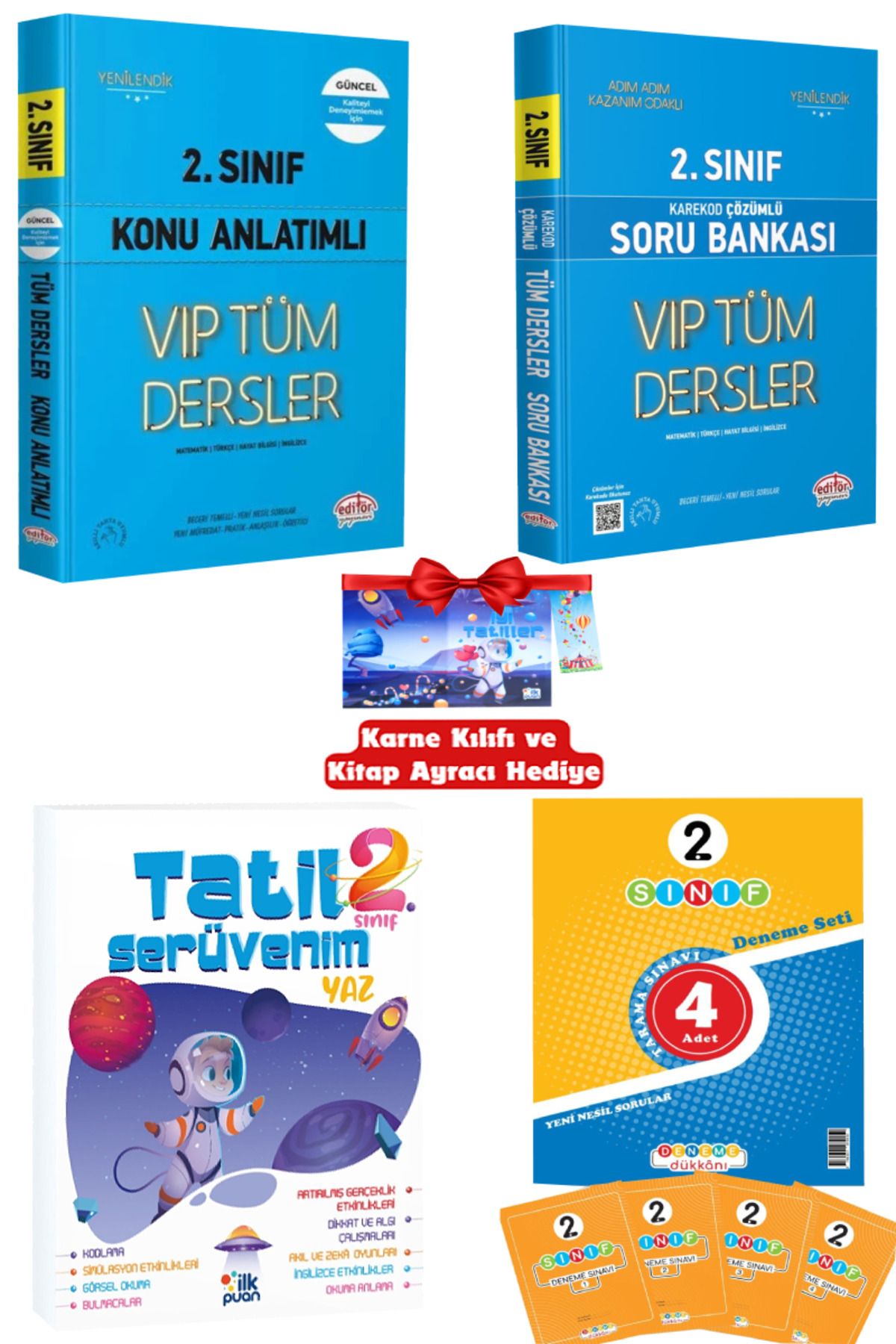 Editör Yayınevi 2. Sınıf Tüm Dersler Konu Anlatımı+Karekod Çözümlü Soru Bankası+Yaz Tatil Kitabı+4 Adet Deneme Seti