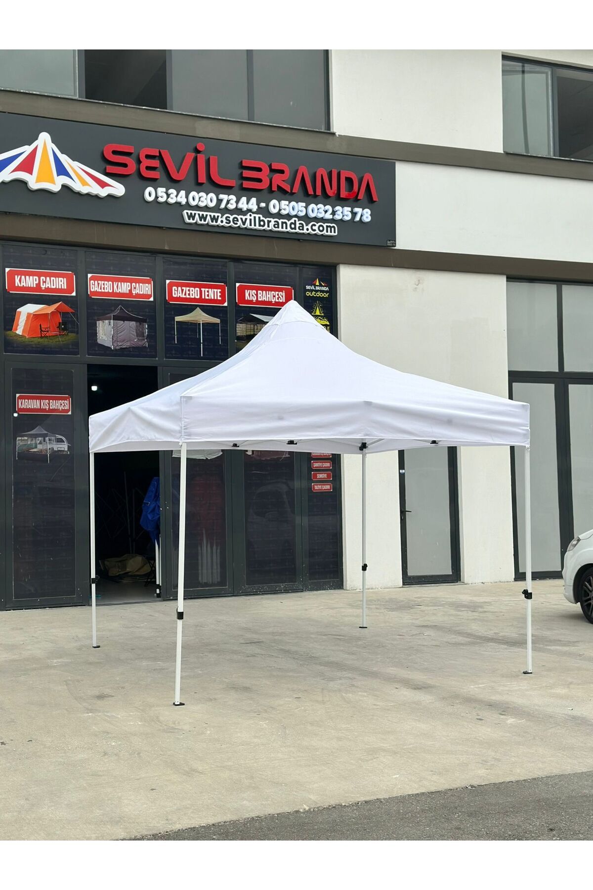 SEVİLBRANDA 3X3 GAZEBO ÇARDAK Beyaz