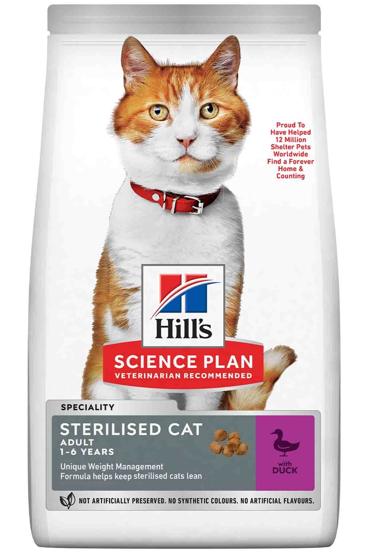 HİLLSCARF Hills Ördek Etli Kısırlaştırılmış Kedi Maması 1,5kg