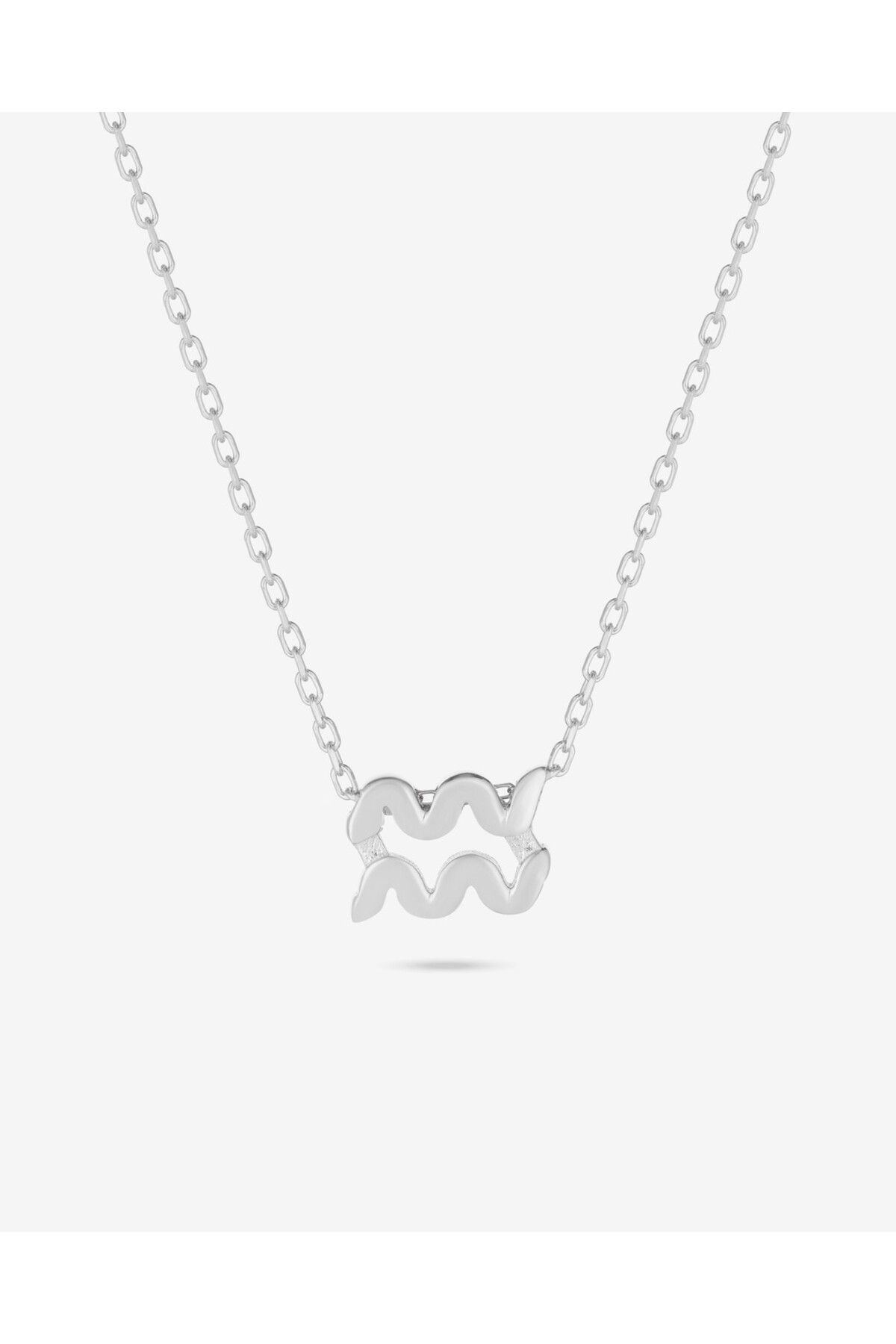 MEKS JEWELS Gümüş Kova Burcu Kolyesi