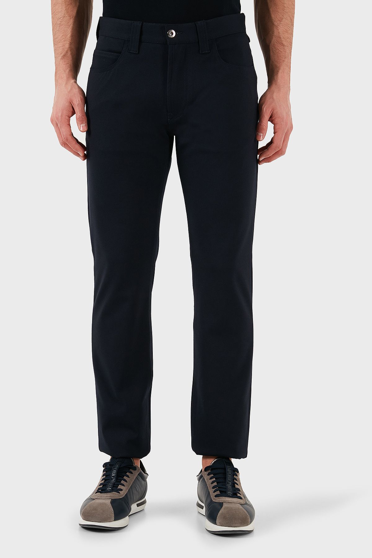 Emporio Armani Slim Fit Normal Bel Düz Paça Jeans Erkek KOT PANTOLON EM001713 TE11112 UB081