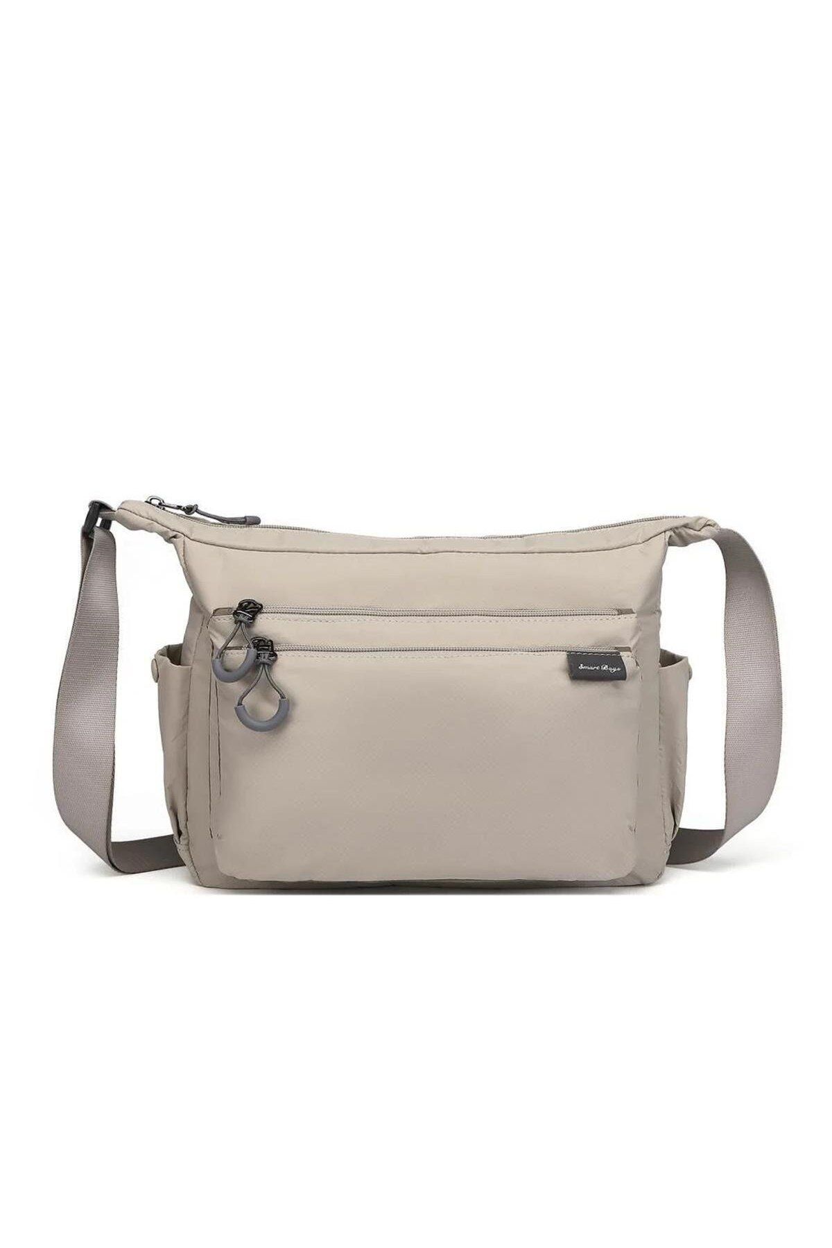SMART BAGS Ekstra Hafif Kumaş Postacı Çantası BC 3146 - Bej