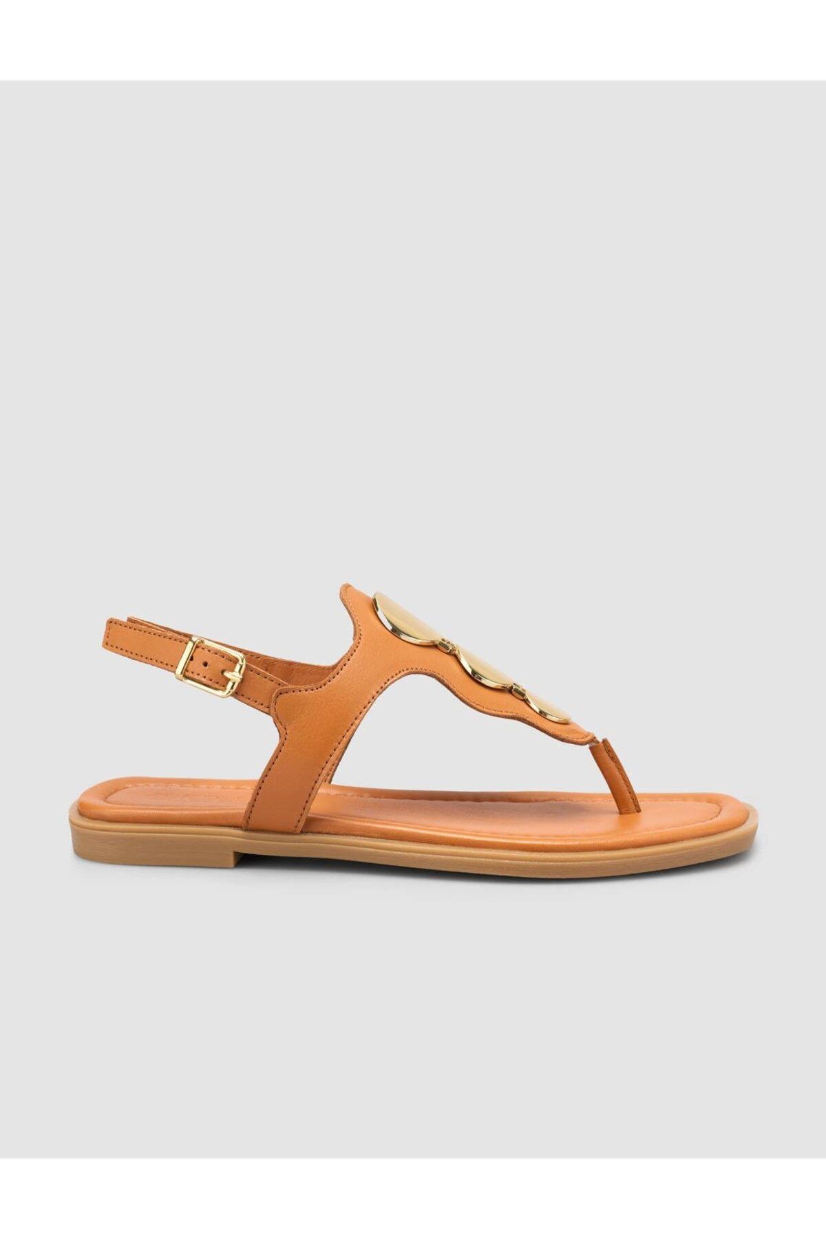 Cabani %100 Hakiki Deri Taba Kadın Sandalet