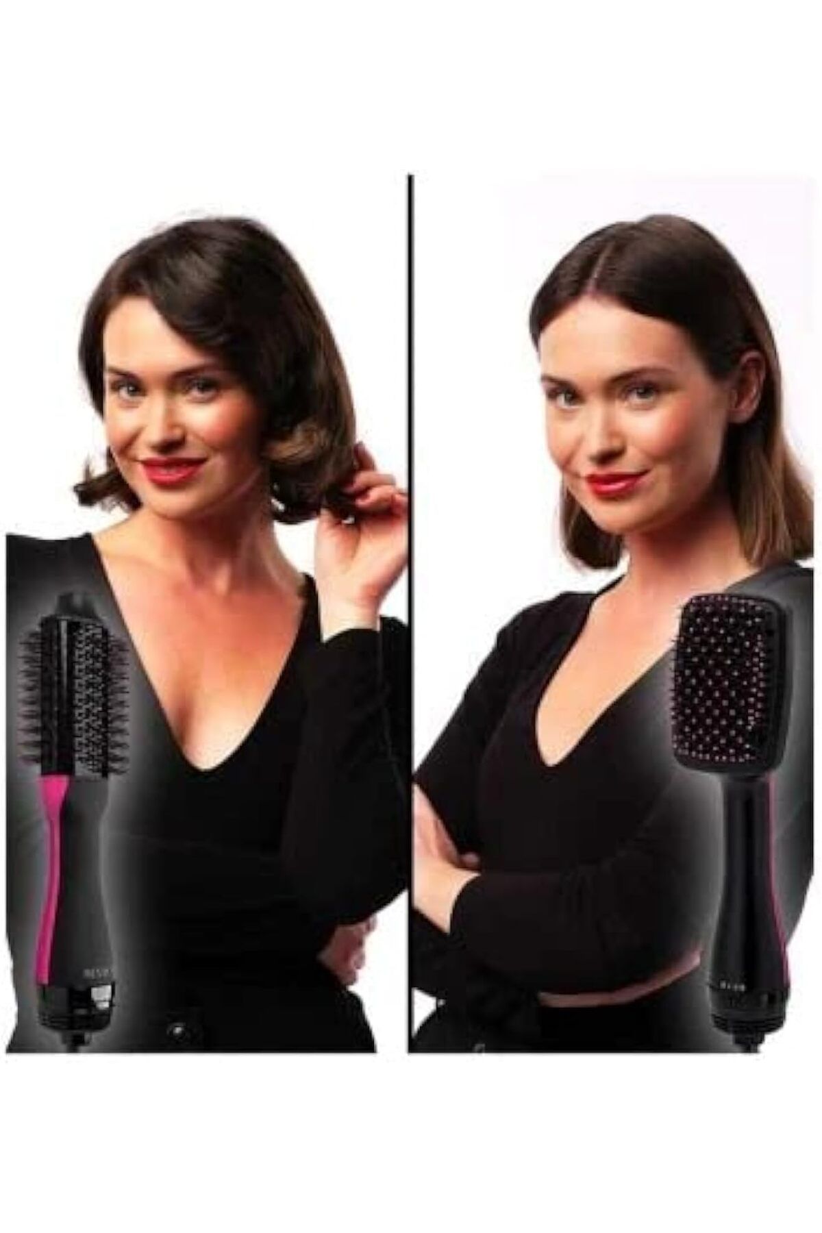 Revlon-RVDR5282 One-Step Combo Pack 1 Volumiser + Paddle Brush Styler - Black 9