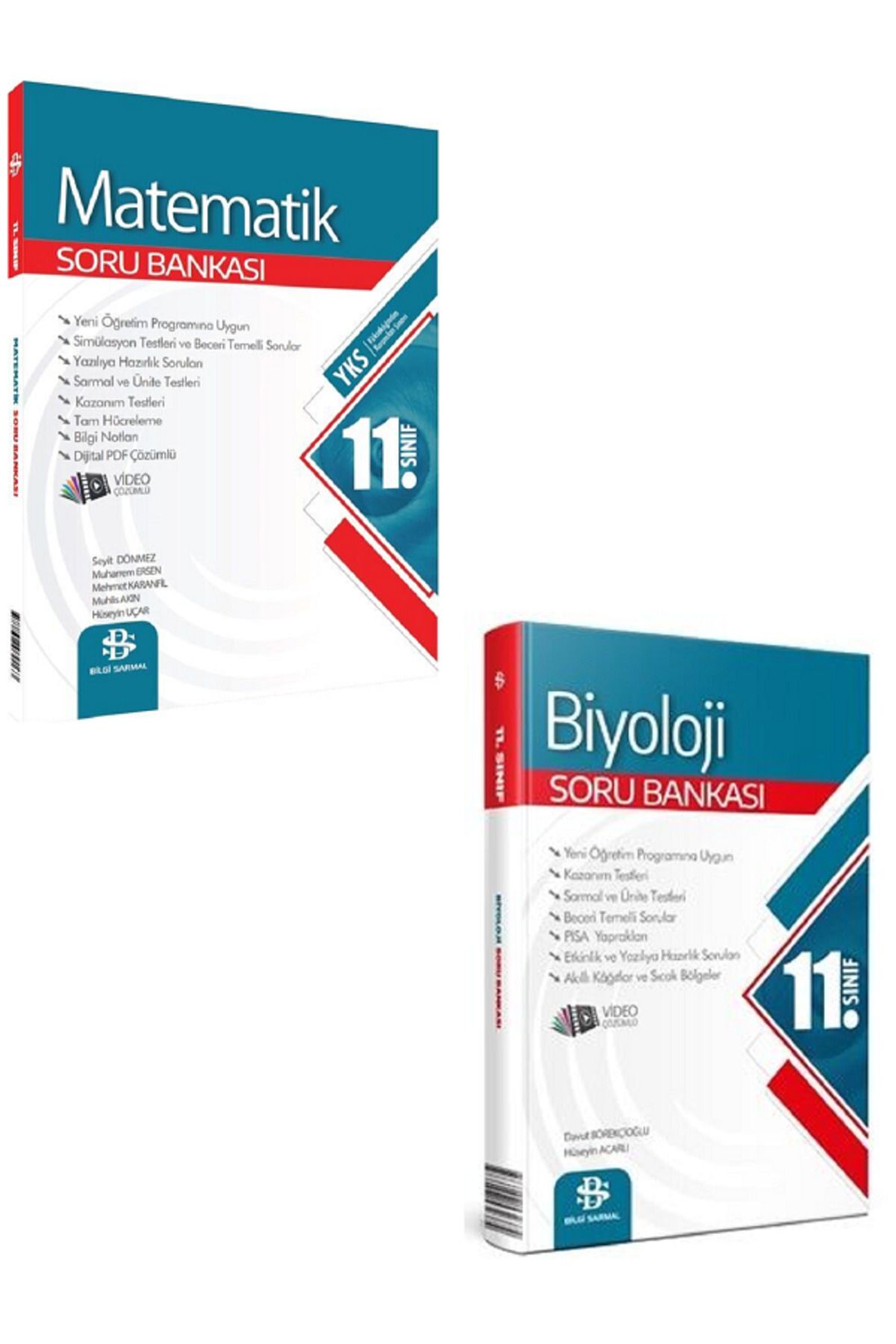 Evrensel İletişim Yayınları 11.Sınıf Bilgi Sarmal Matematik + Biyoloji Soru Bankaları / Yeni Nesil / Video Çözümlü - 2 KİTAP
