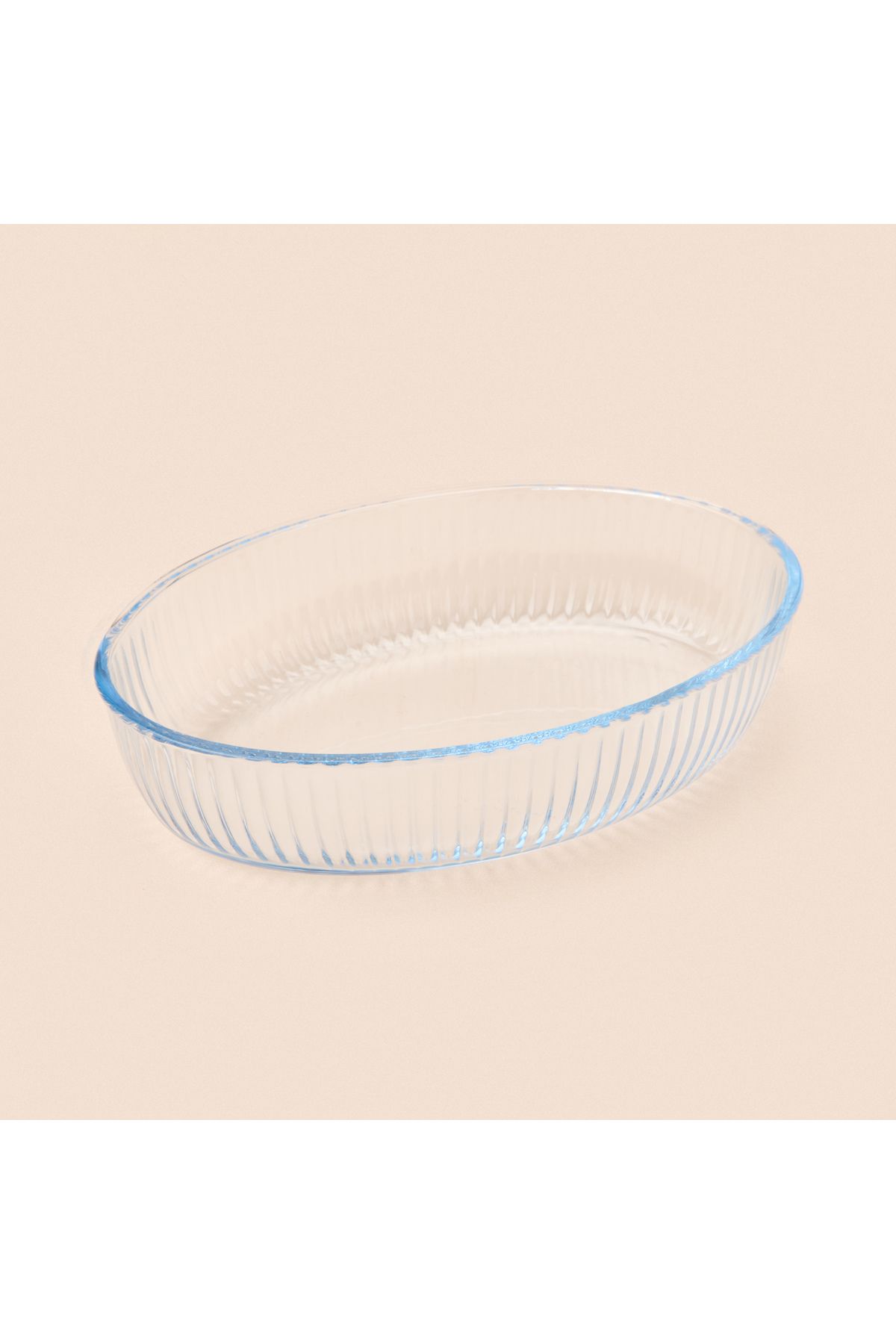 Masterchef Twin Oval Cam Fırın Kabı - Şeffaf - 25x17 cm