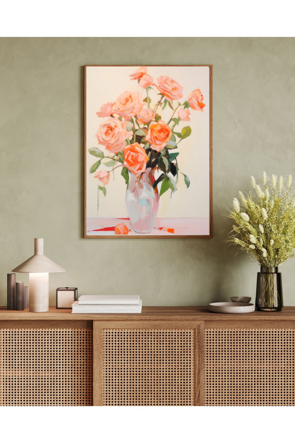 woodhomeworks tek parça salon ofis dekor tablo