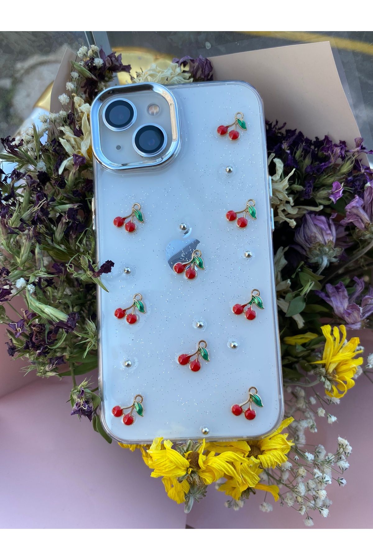 cover shopp Kiraz Desenli Kılıf İphone 13