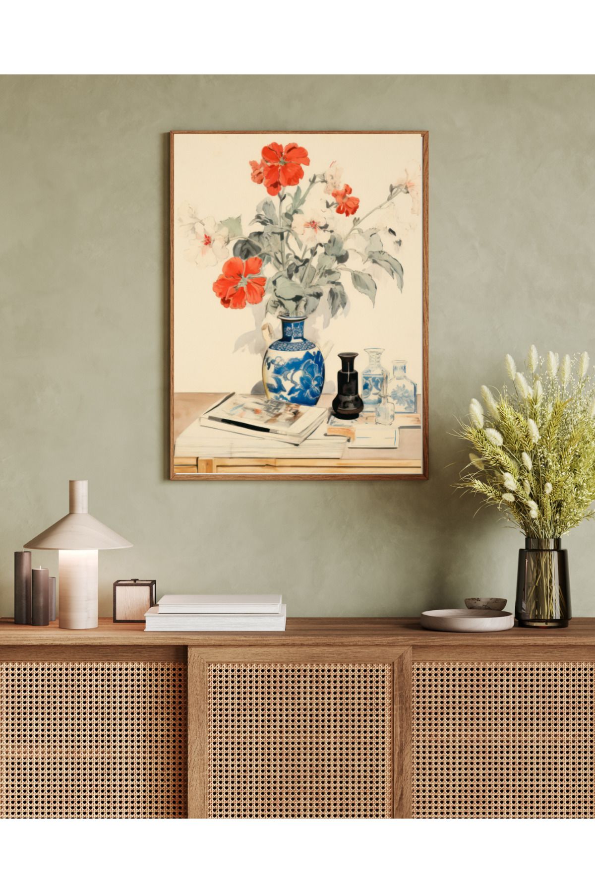 woodhomeworks tek parça salon ofis dekor tablo
