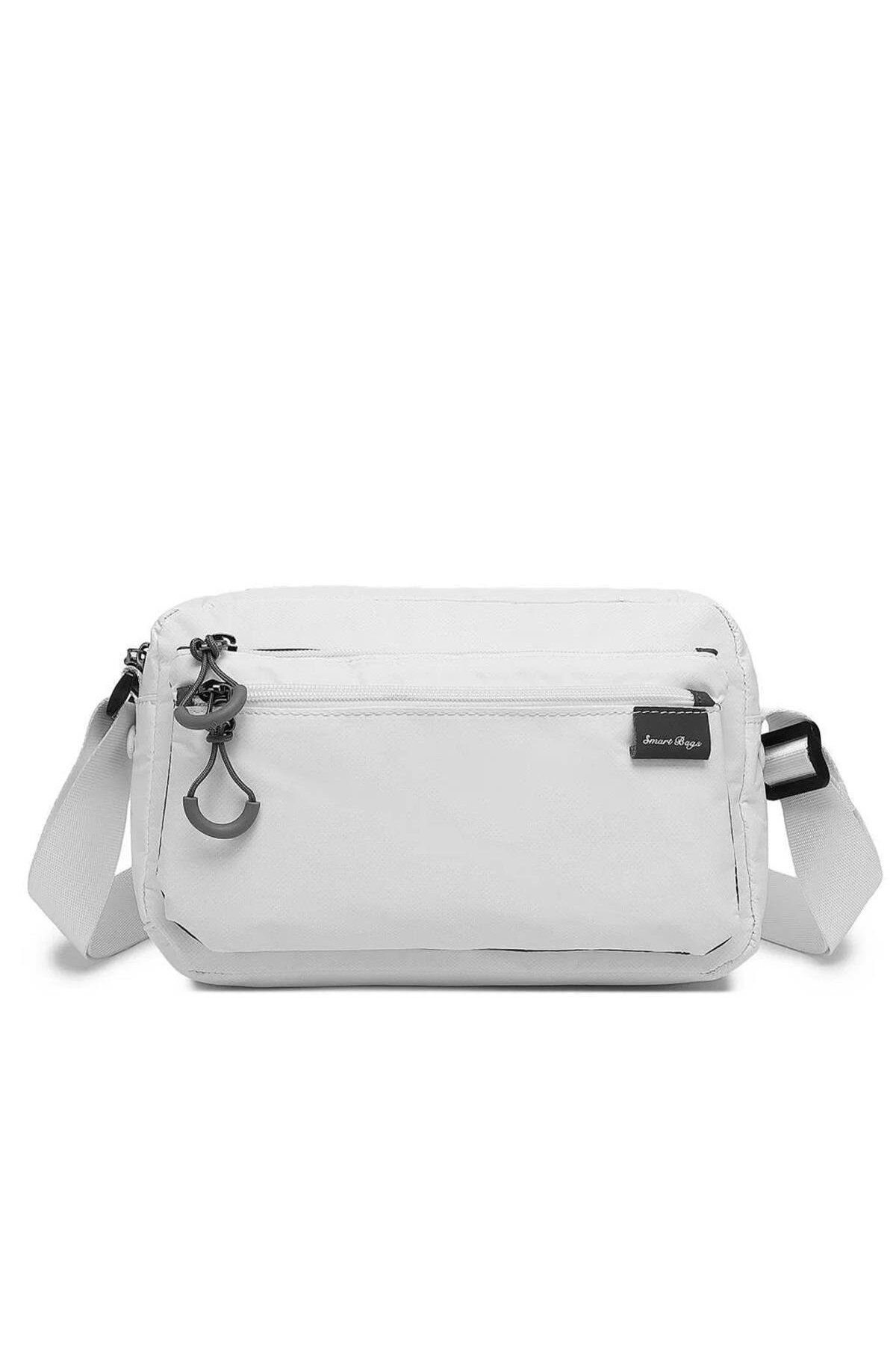 SMART BAGS Ekstra Hafif Kumaş Postacı Çantası BC 3148 - Beyaz
