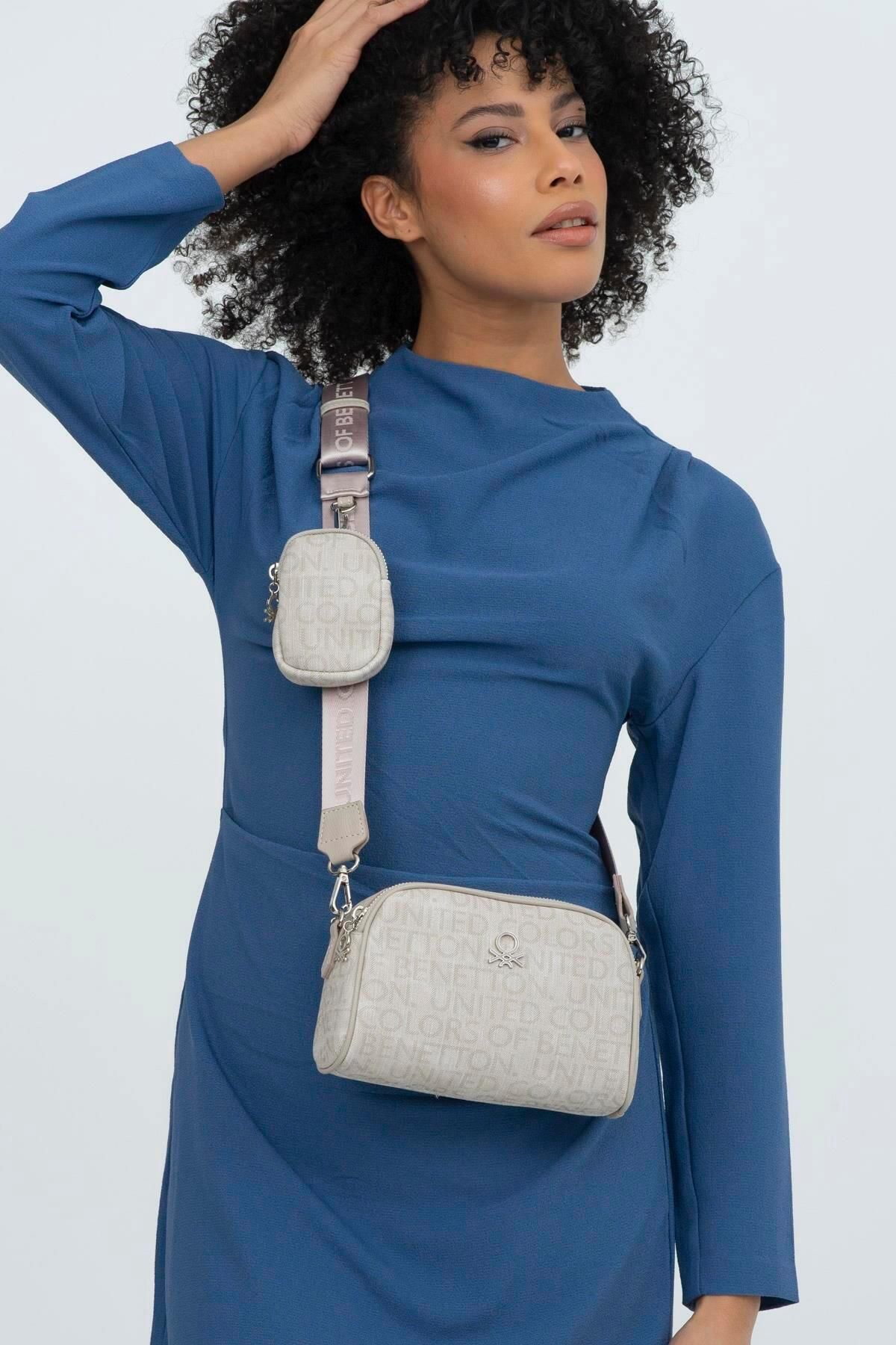 United Colors of Benetton Kadın Çapraz Çanta BNT 1278 - Taş