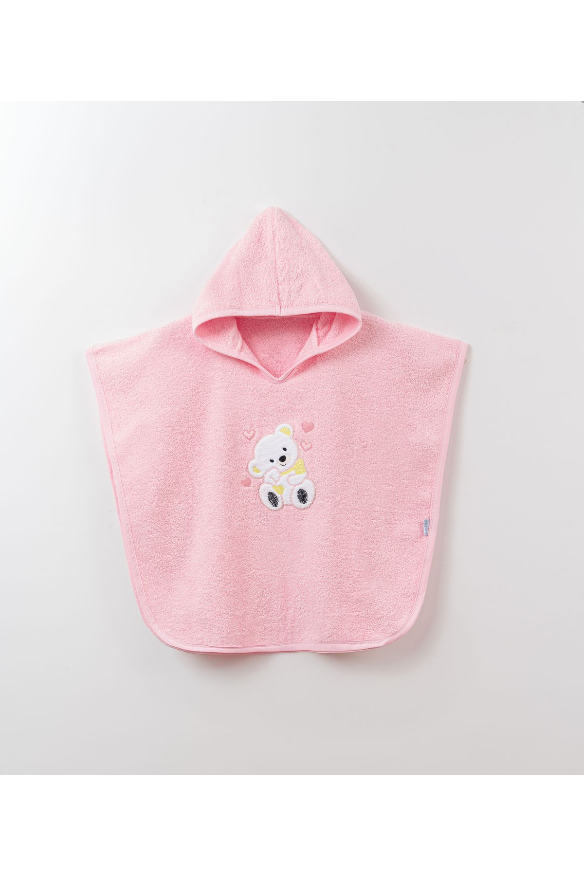 ankibaby Kalpli Ayıcık Panço Pembe