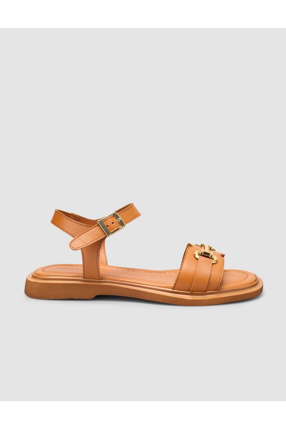 Cabani %100 Hakiki Deri Taba Kadın Sandalet