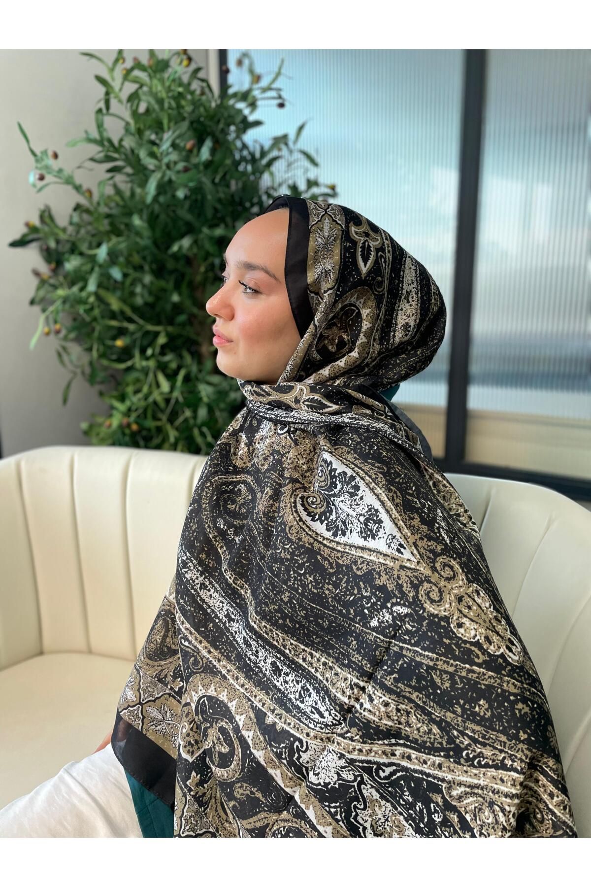 Oxygen Scarfs Etro Etnik Pamuk İpek Şal -23564