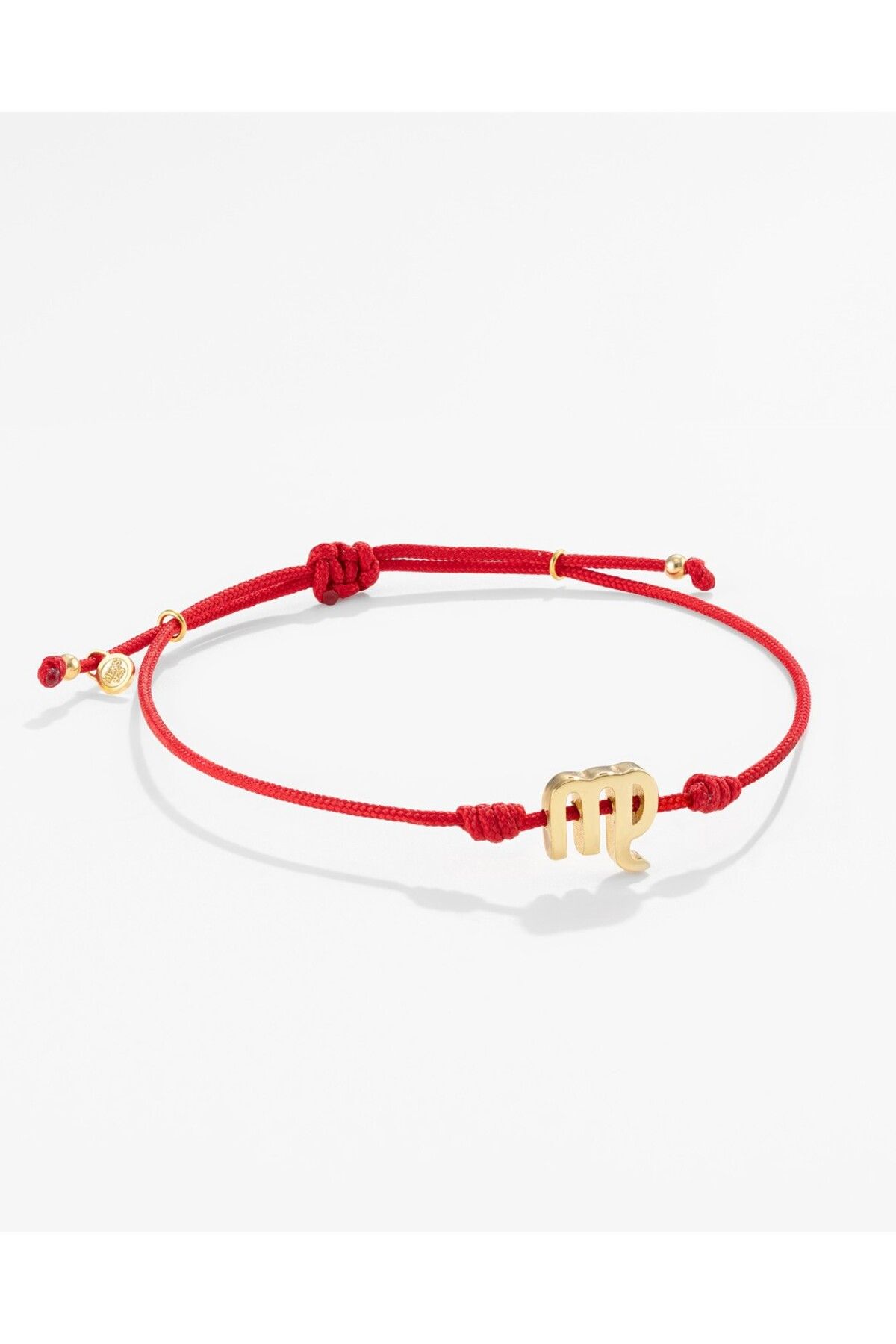 MEKS JEWELS Gümüş Başak Burcu Kırmızı Bileklik