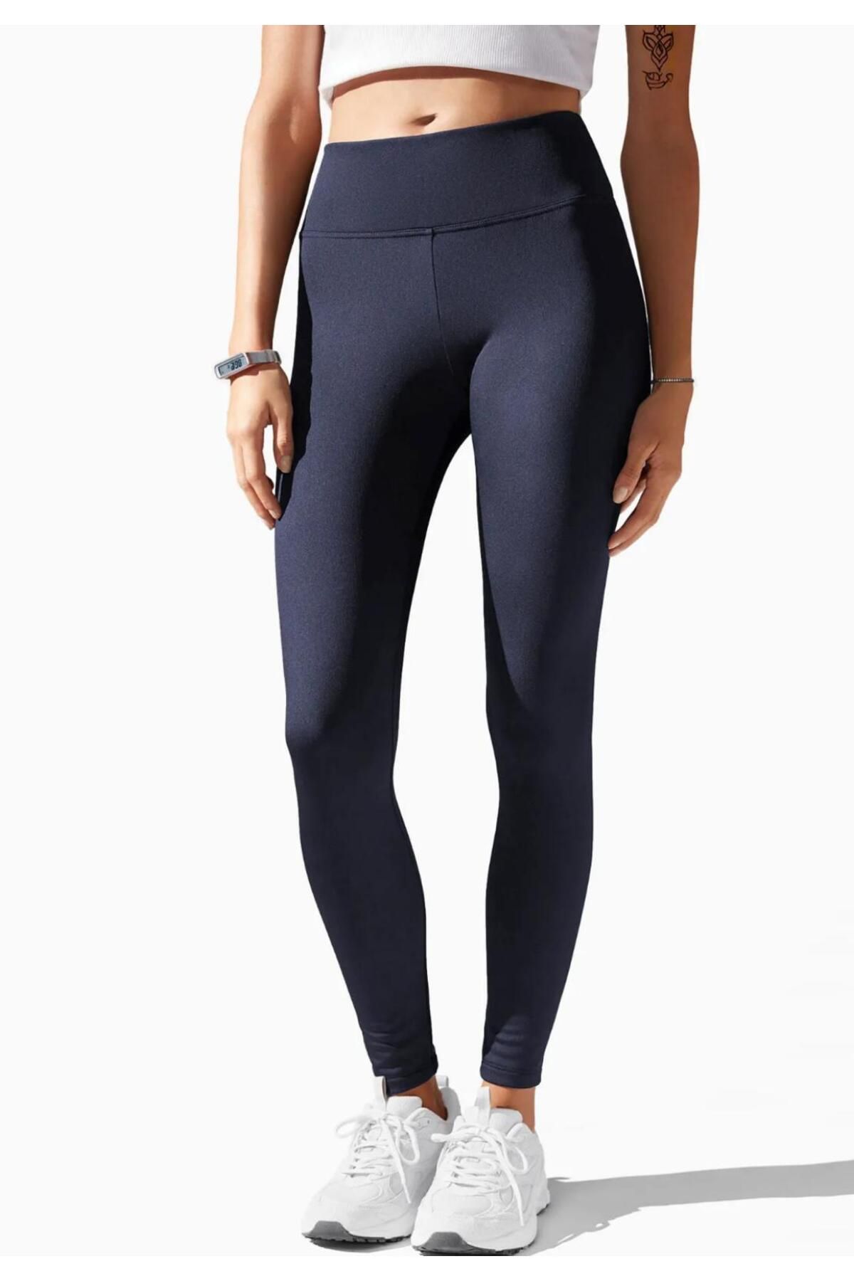 Wearflawless Kadın Yüksek Bel Toparlayıcı Esnek Tayt Spor, Yoga, Koşu Ve Günlük Scuba Kumaş Tayt