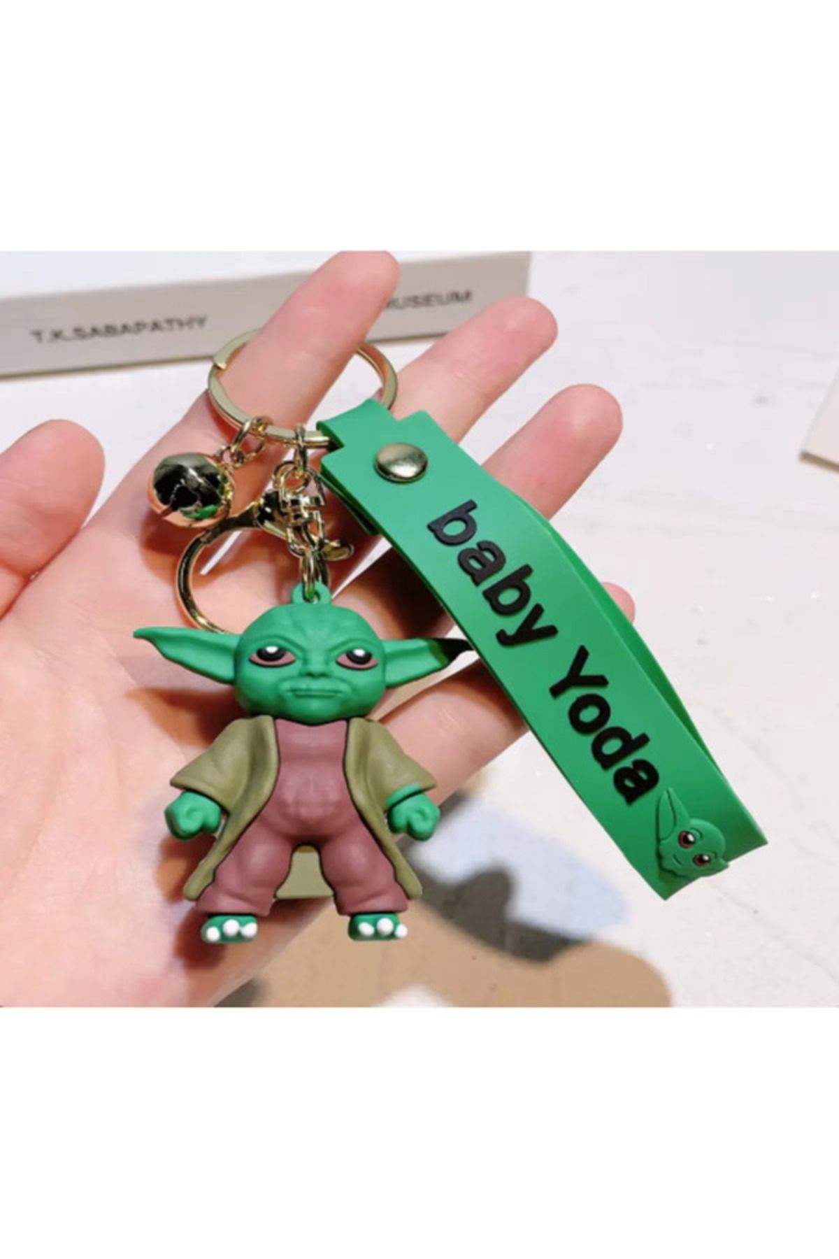 GOKMARKET Baby Yoda Üç Boyutlu Büyük Boy Silikon Anahtarlık&çanta Süsü