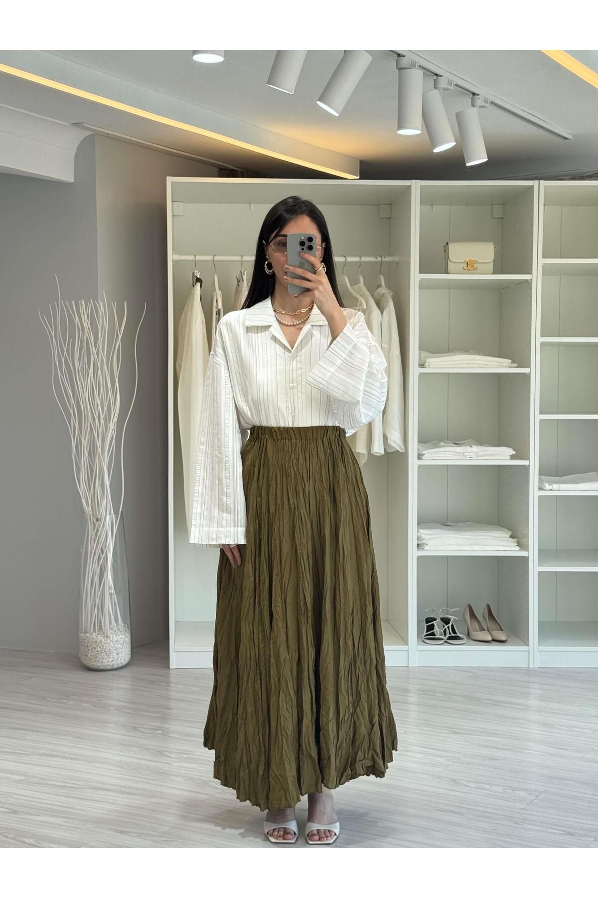 Butik Uzun Kıraş Etek