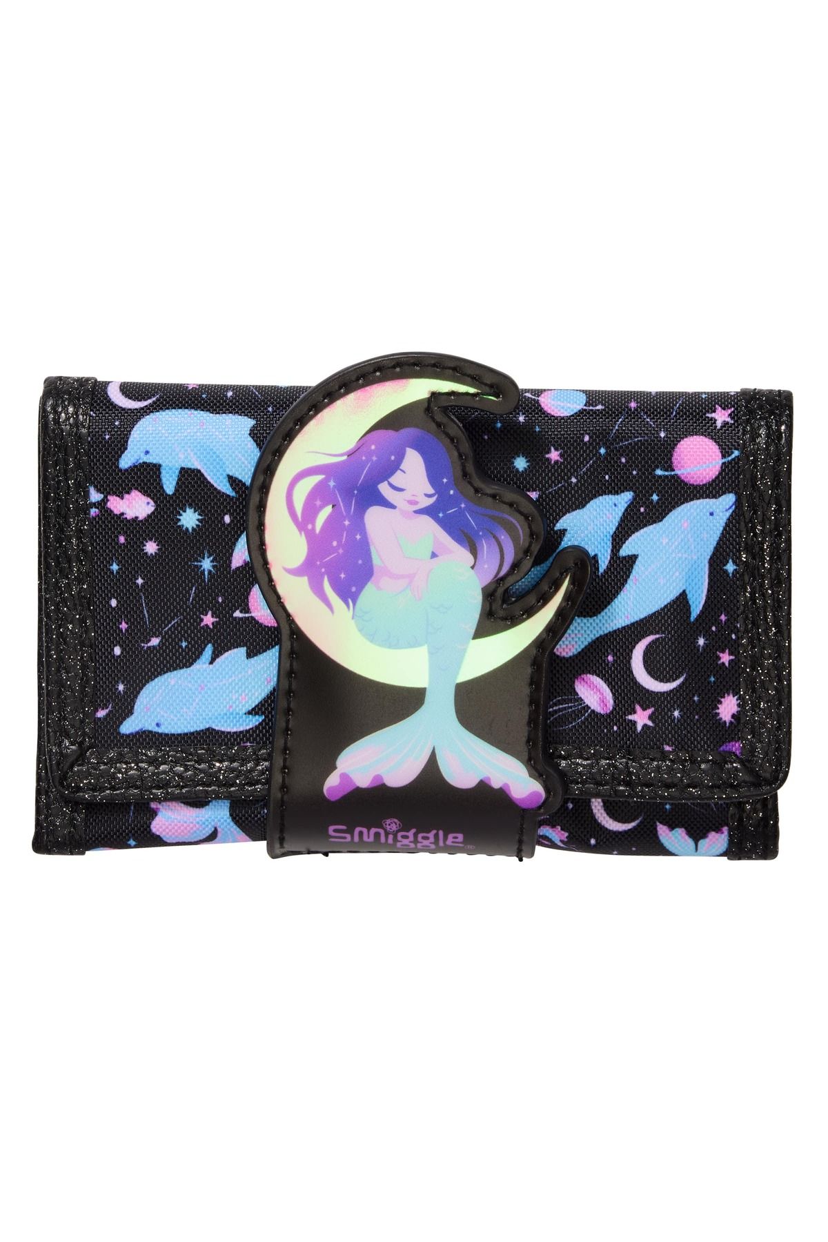 SMIGGLE Deniz Kızı ve Yunus Balığı Figürlü Simli Cüzdan