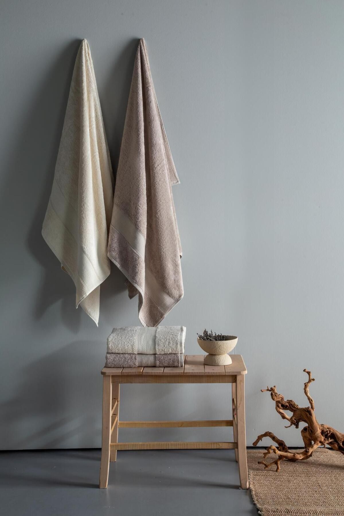 Apricitas HOME LOTUS HAVLU SETI EKRU-VIZON 90x150 - AILE SETI