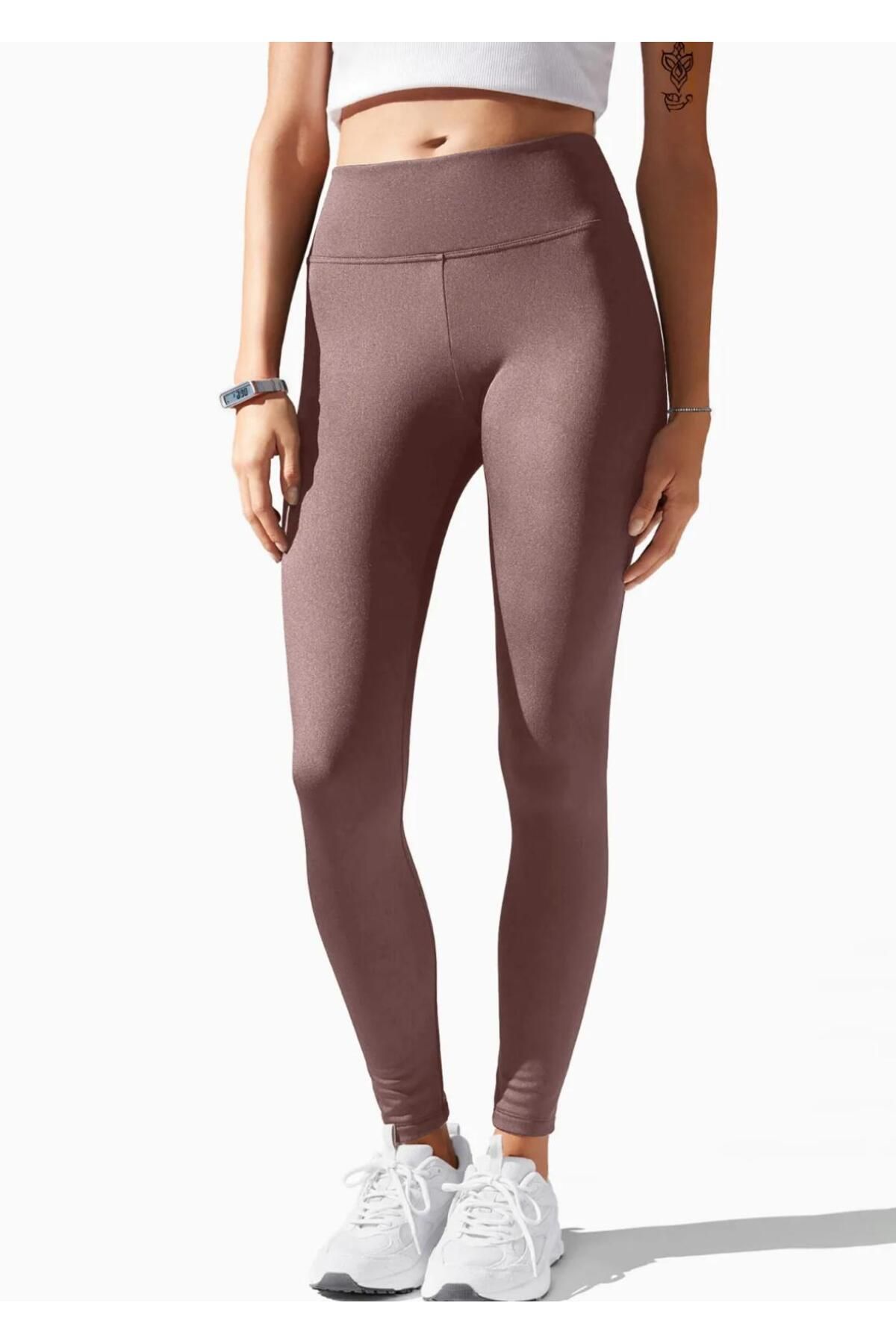Wearflawless Kadın Yüksek Bel Toparlayıcı Esnek Tayt Spor, Yoga, Koşu Ve Günlük Scuba Kumaş Tayt