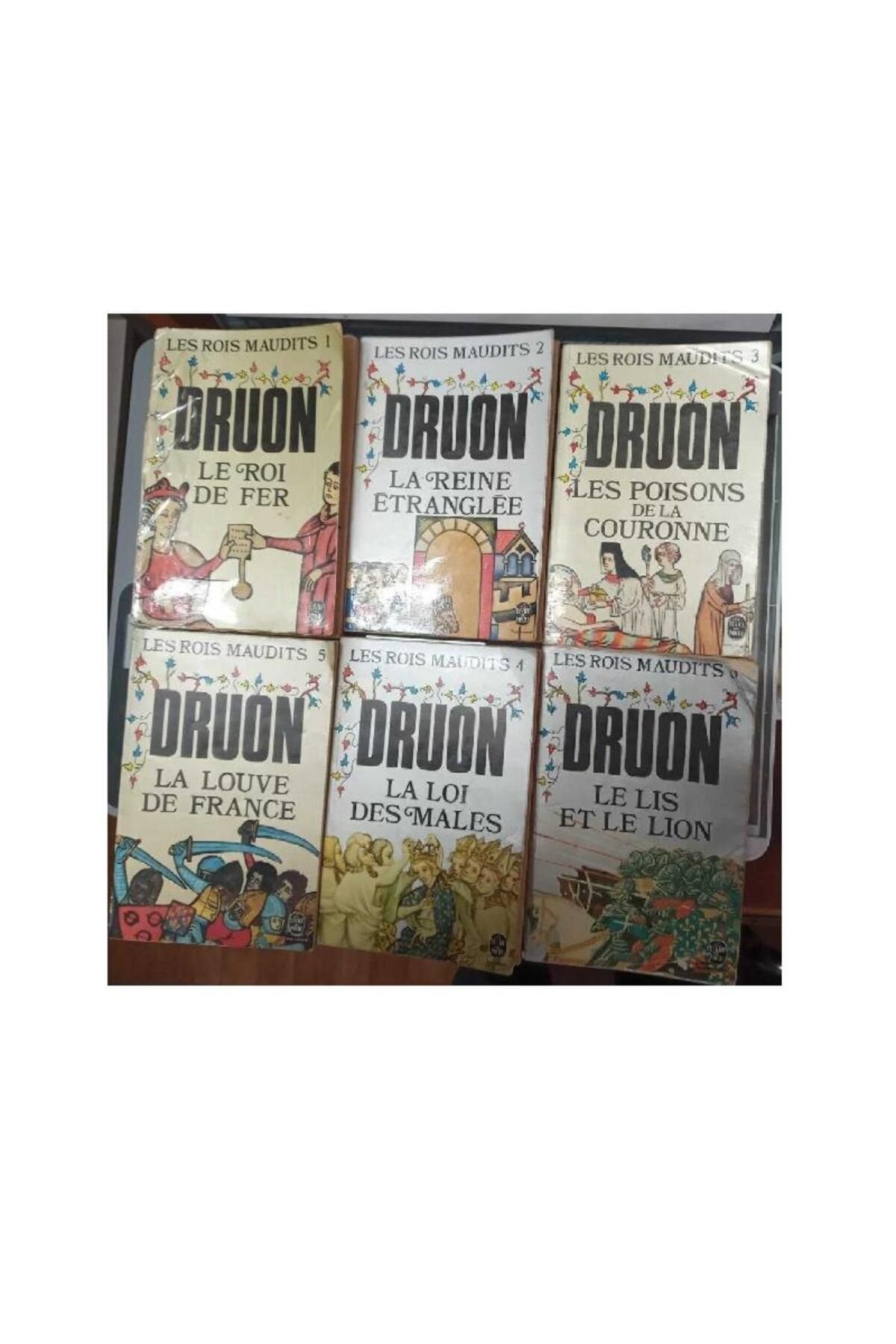 Türk Dil Kurumu Yayınları Maurice Druon - Les Rois Maudits Book Set 1-2-3-4-5-6 Kitap Takım Set