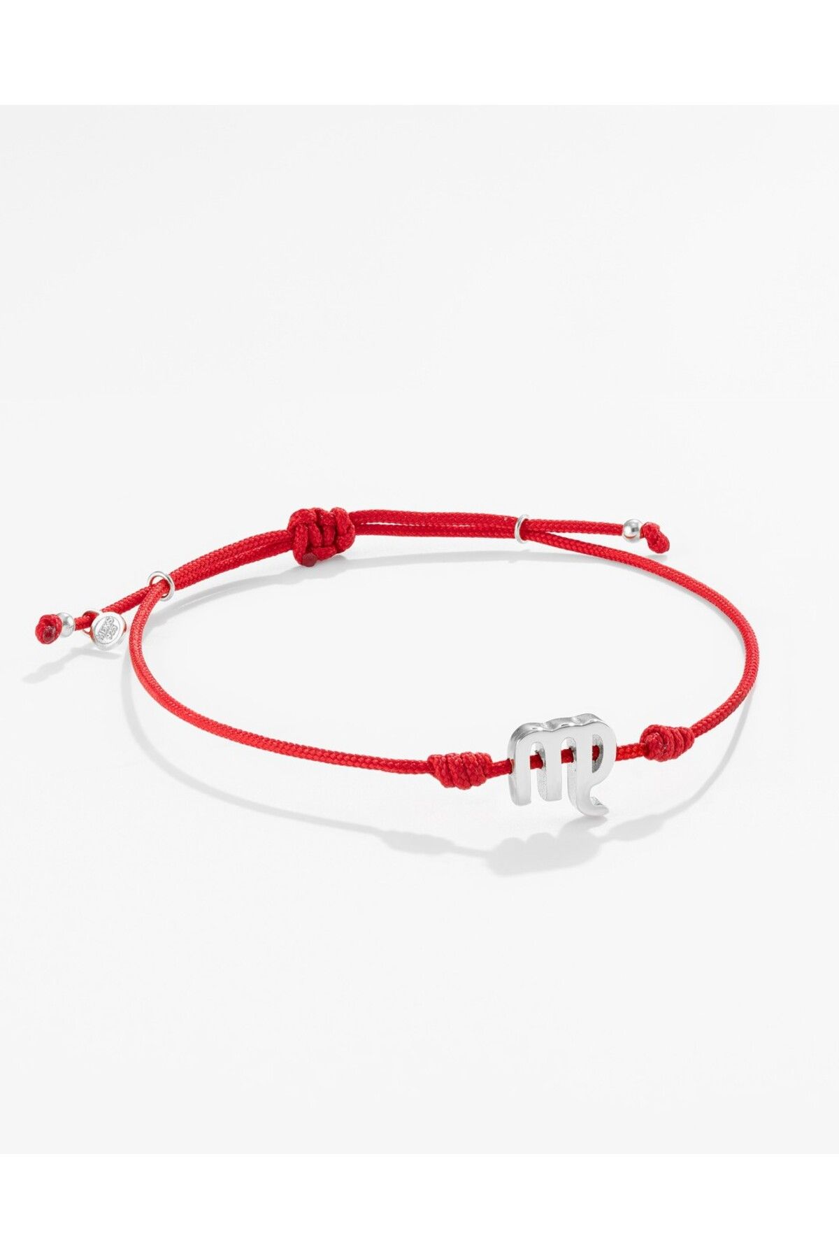MEKS JEWELS Gümüş Başak Burcu Kırmızı Bileklik