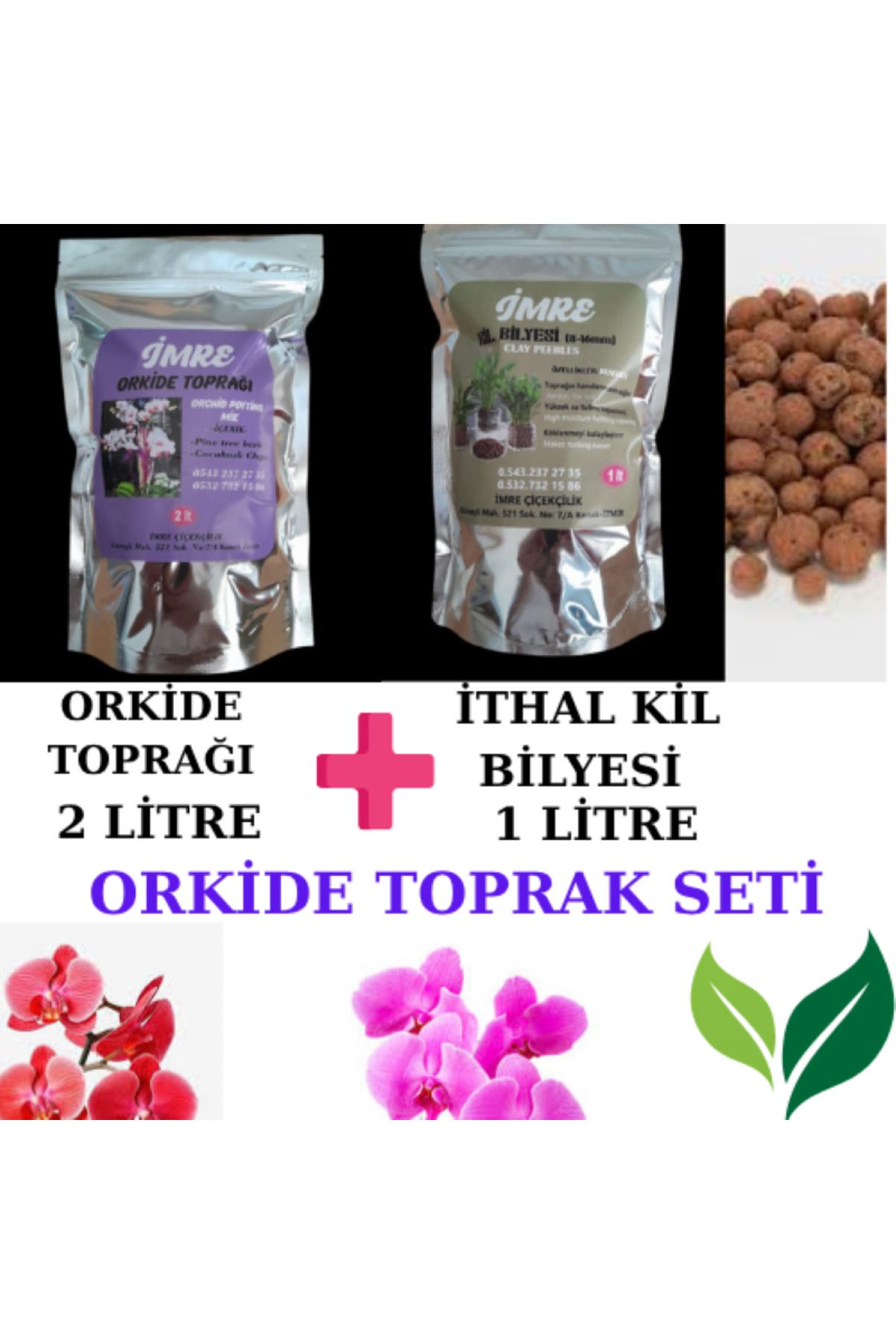 İMRE ÇİÇEKÇİLİK ORKİDE TOPRAK SETİ-1
