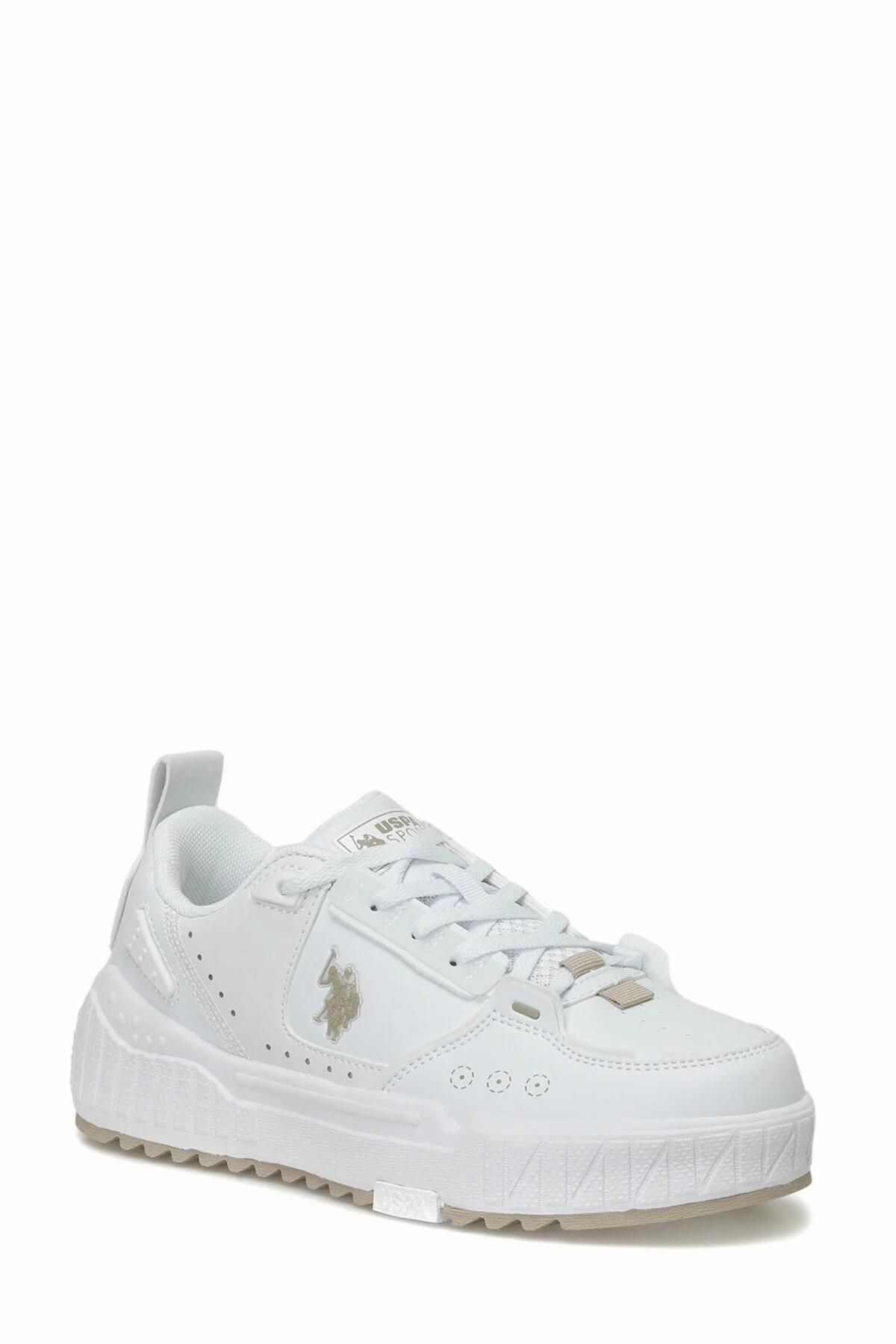 U.S. Polo Assn. Günlük Bağcıklı Sneaker Beyaz Kadın Ayakkabı