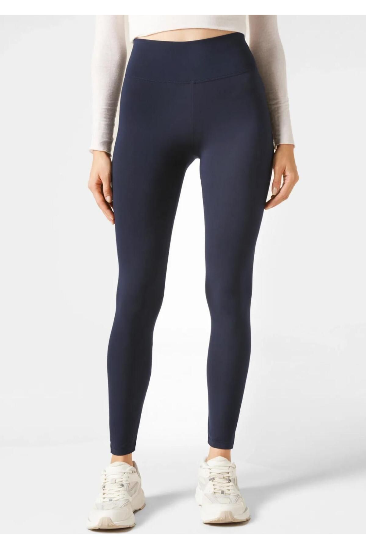 Wearflawless Kadın Yüksek Bel Toparlayıcı Cupro Tayt Spor, Yoga, Koşu ve Günlük Bilek Hizasında Tayt