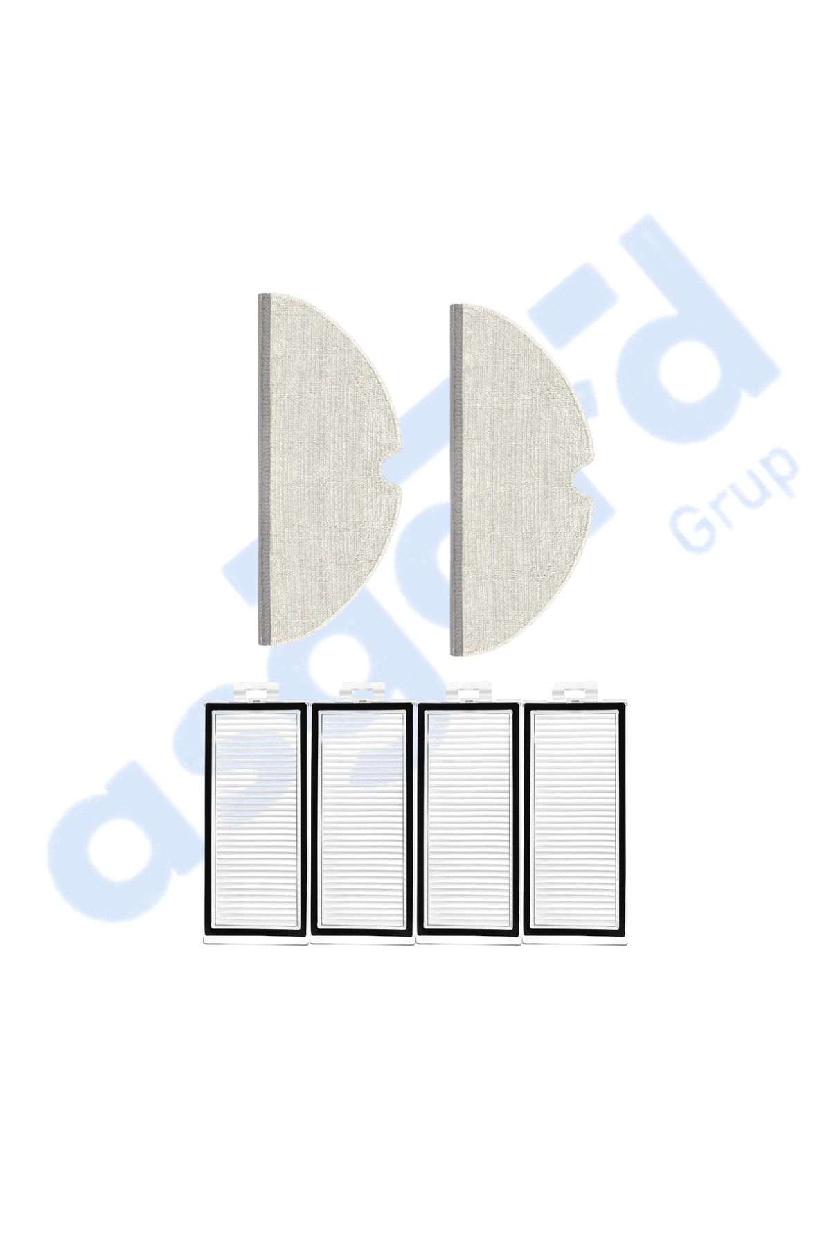 Asgard Grup ROBOROCK Q7 , Q7+ , Q7 MAX , Q7 MAX+ Uyumlu 4 Filtre 2 Mop