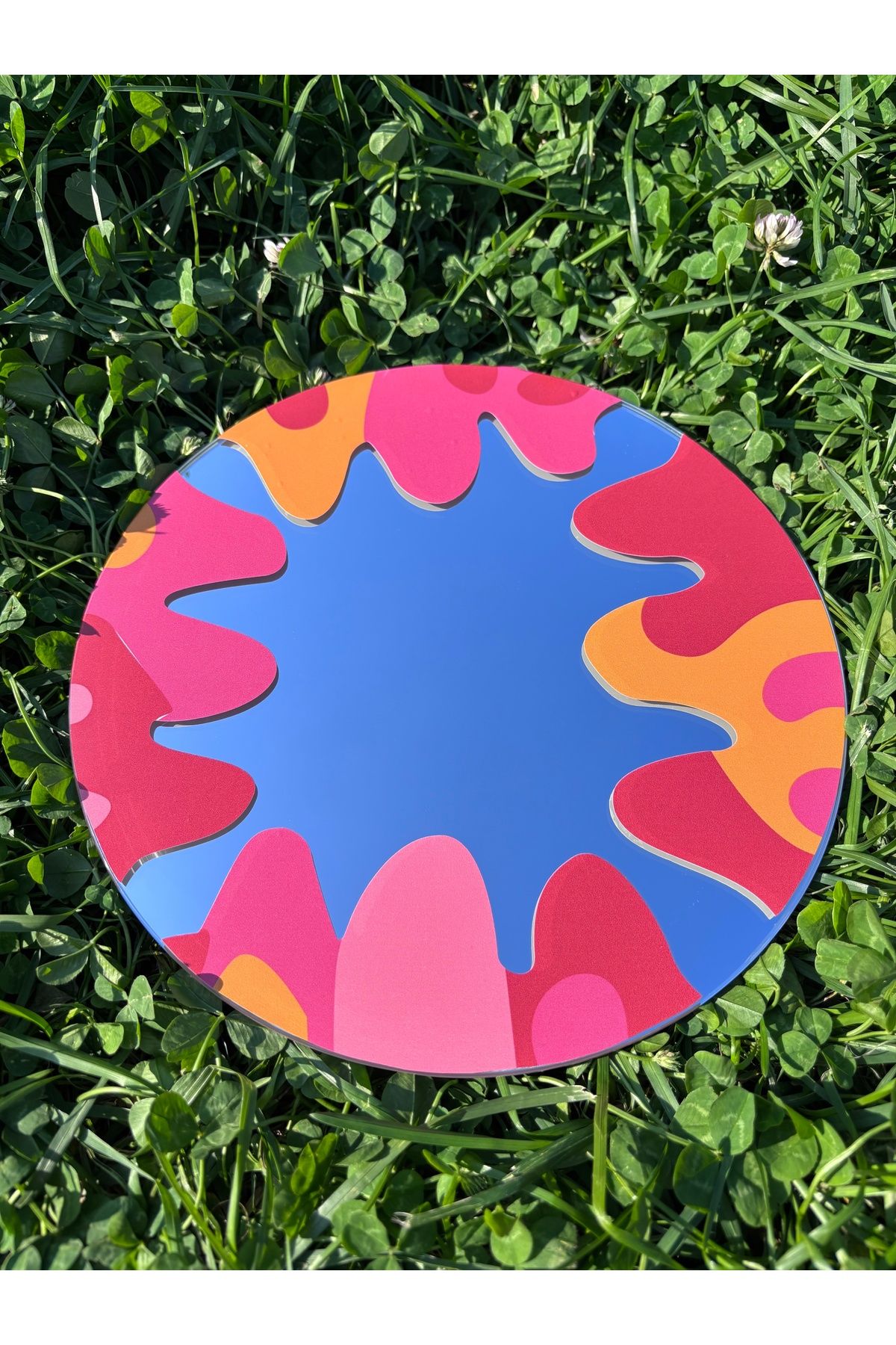 STUDIO GARNI Pinterest Aynası Yuvarlak Ayna Sticker Ayna 25 cm çap CherryFunk Ayna