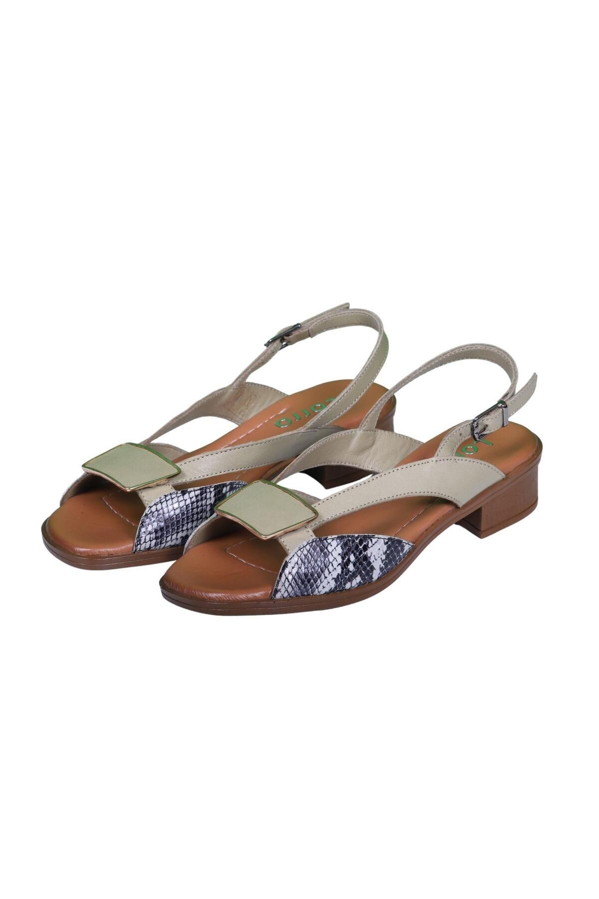 LORRA SHOES 6020 Günlük Kadın Hakiki Deri Sandaler