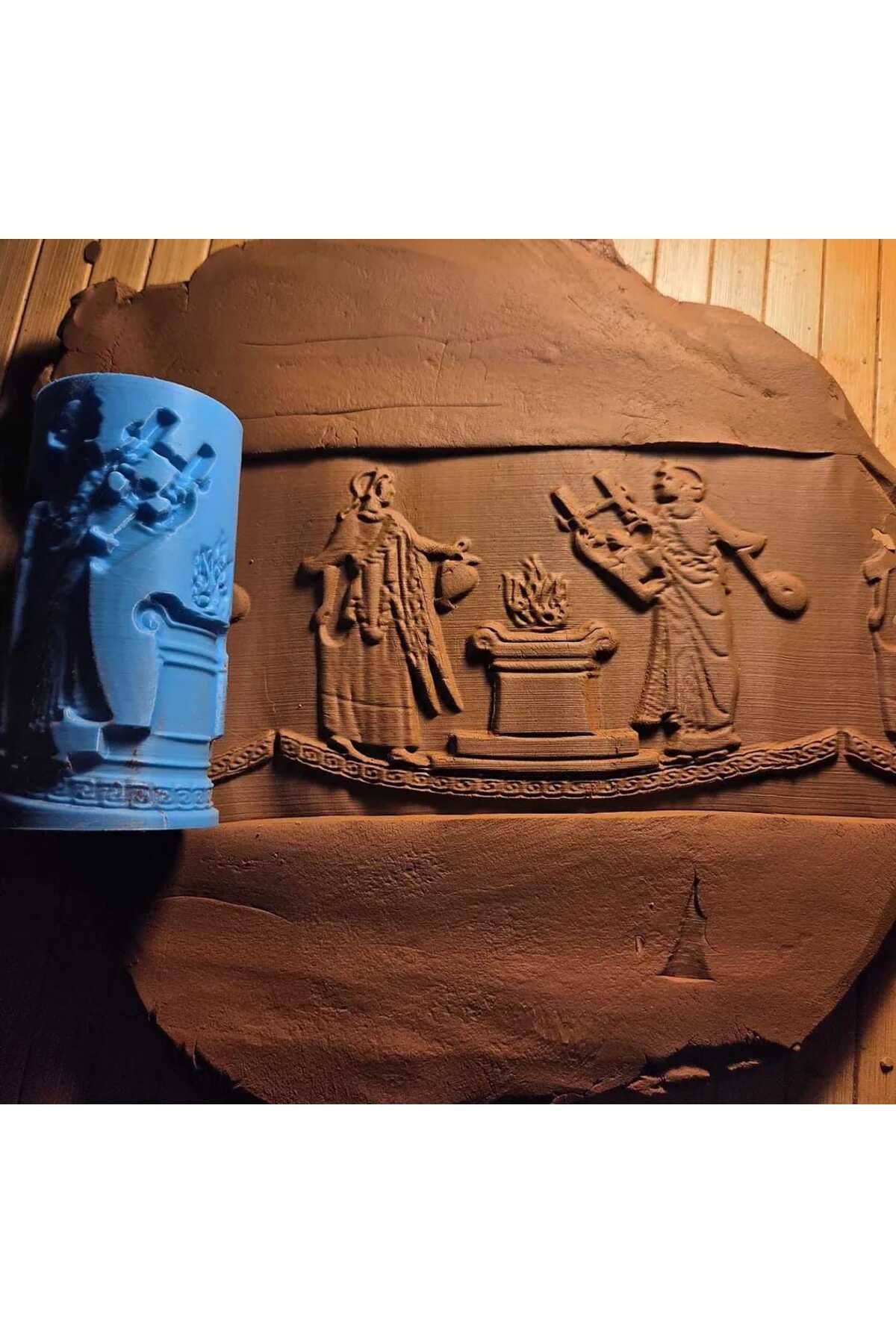 Enbceramic 10 CM YUNAN SERAMİK DOKU RULOSU POLİMER KİL DESEN OKLAVASI