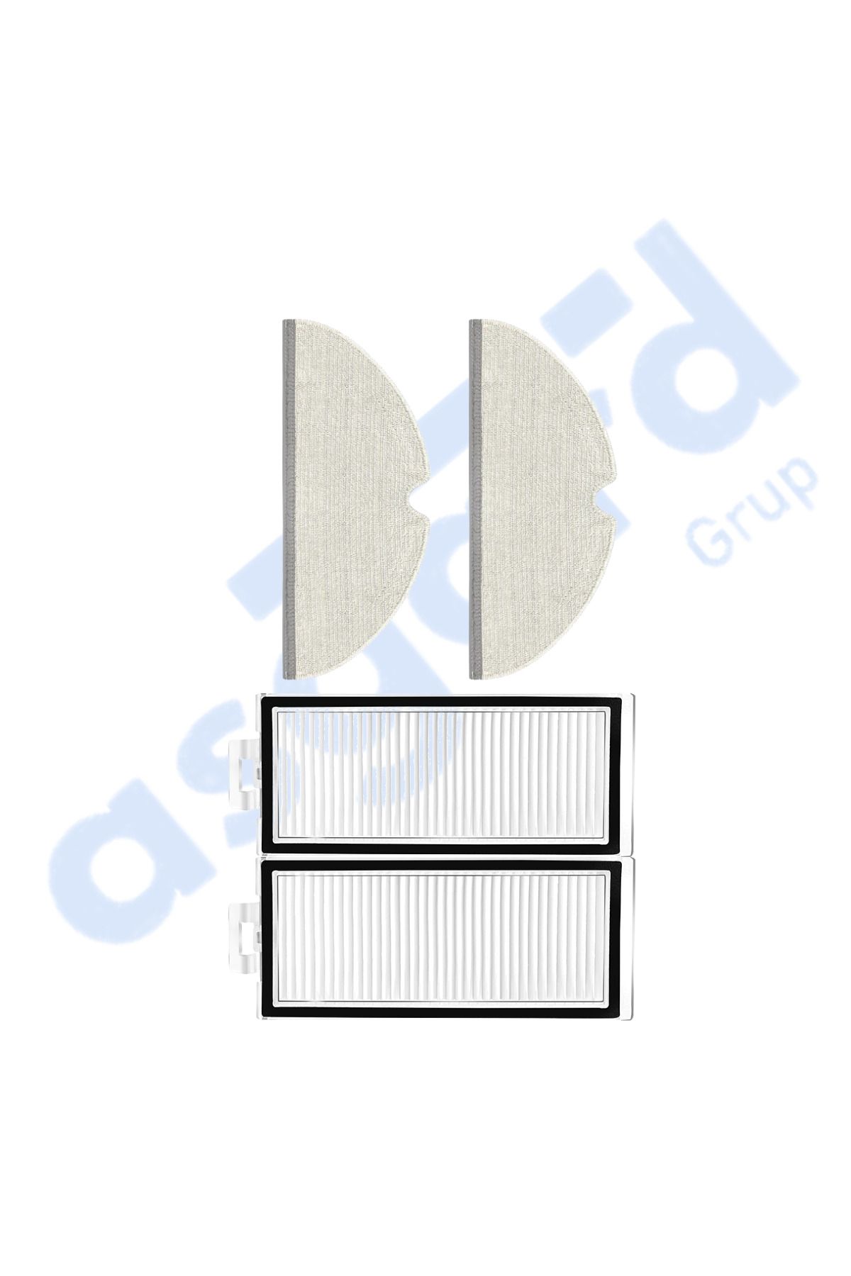Asgard Grup ROBOROCK Q7 , Q7+ , Q7 MAX , Q7 MAX+ Uyumlu 2 Filtre 2 Mop
