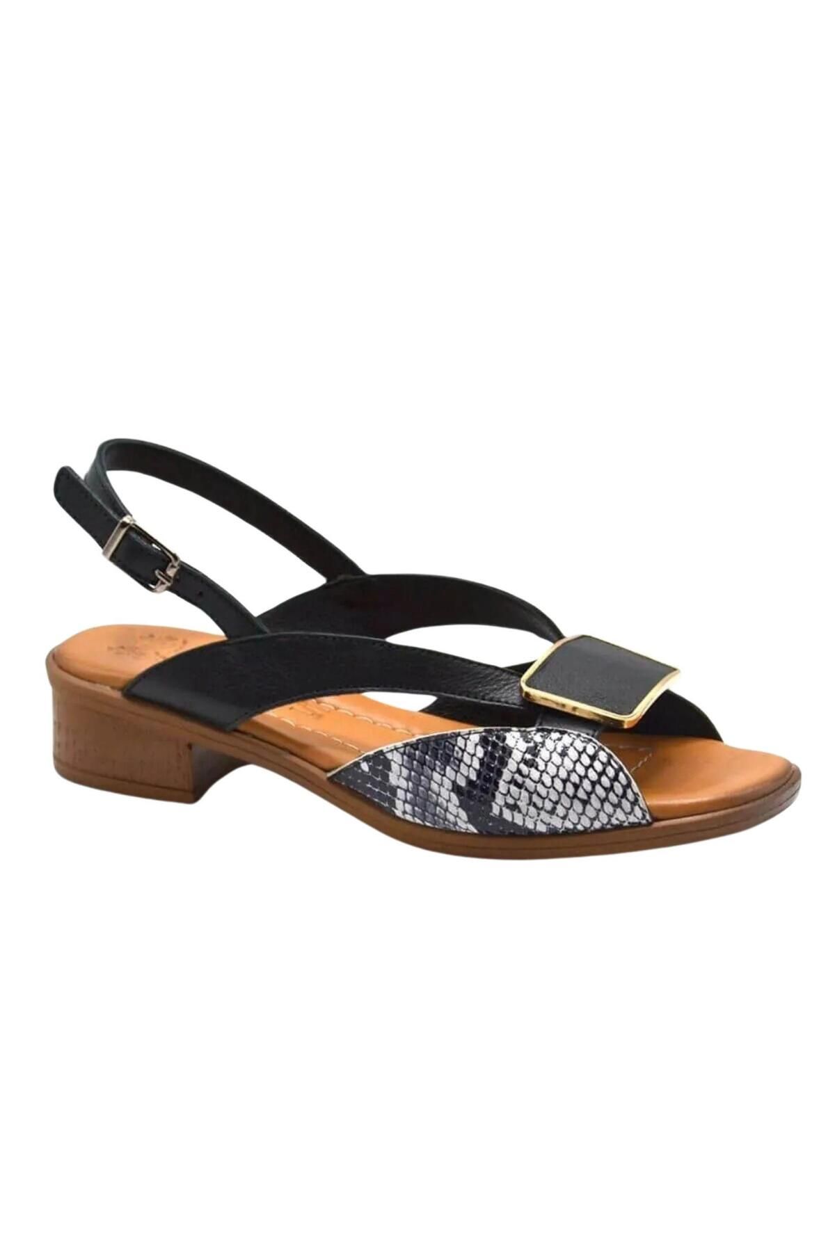 LORRA SHOES 6020 Günlük Kadın Hakiki Deri Sandaler