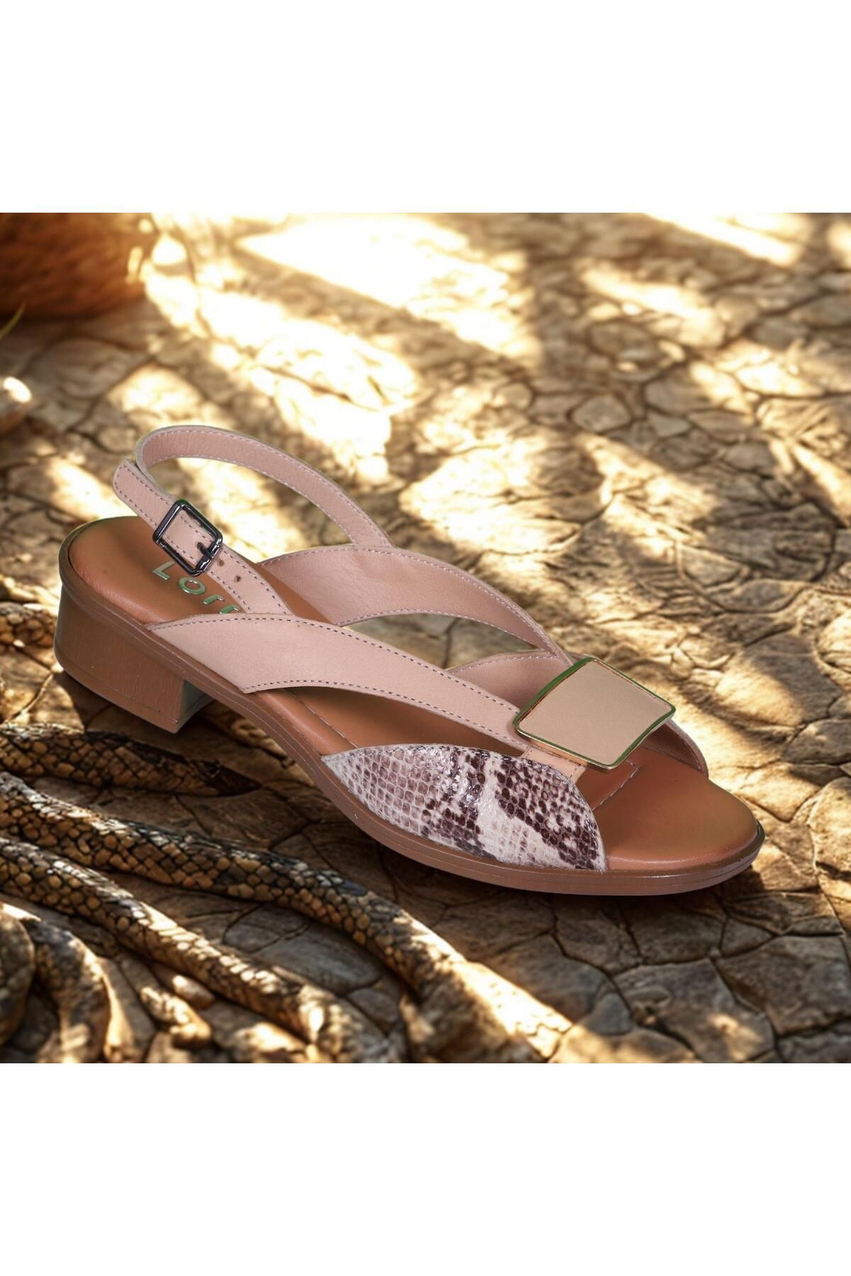 LORRA SHOES 6020 Günlük Kadın Hakiki Deri Sandaler