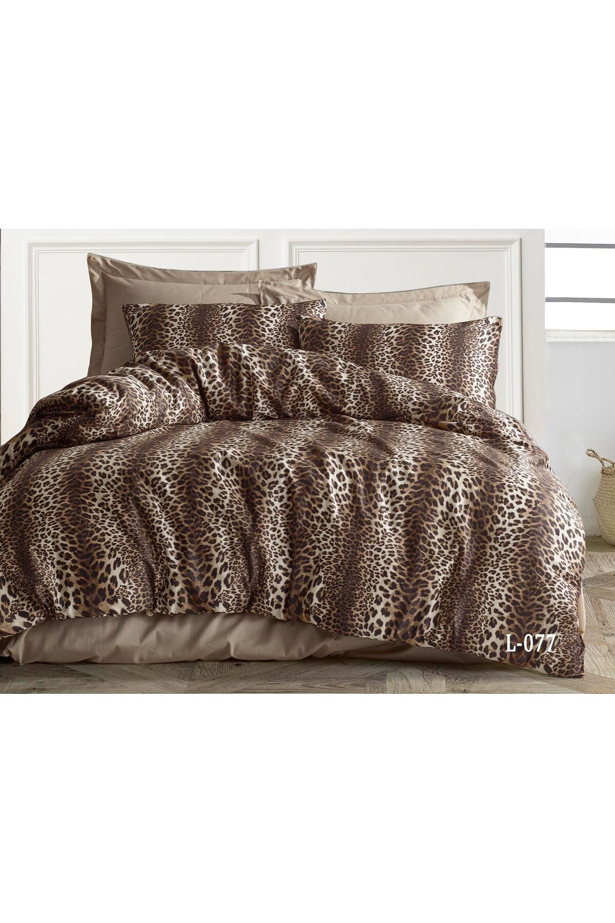 AYBERK HOME TEXTİLE DÖRT MEVSİM KAPİTONELİ ÇİFT KİŞİLİK NEVRESİM SETİ-LEOPAR