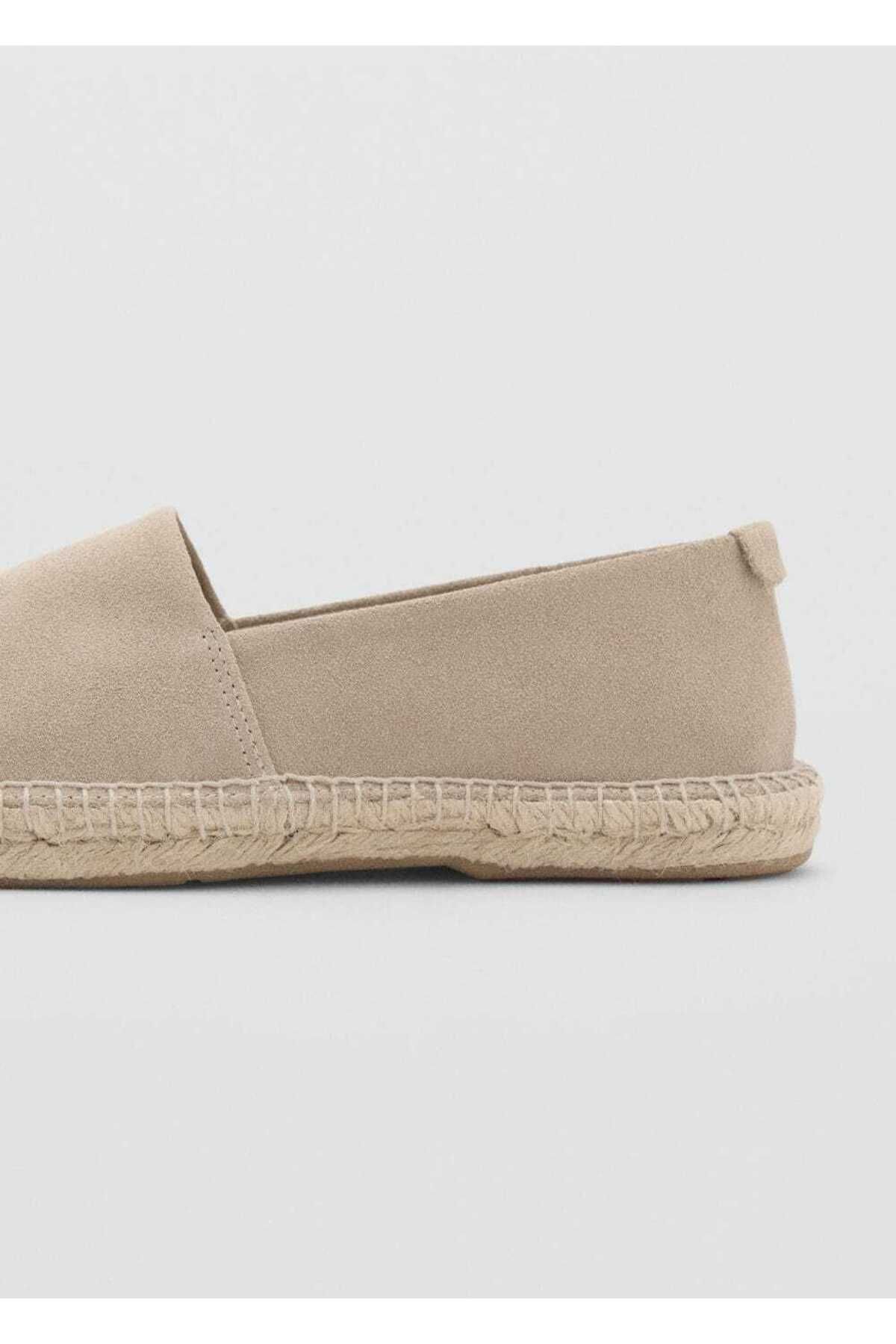 Jüt süet deri espadril - 5