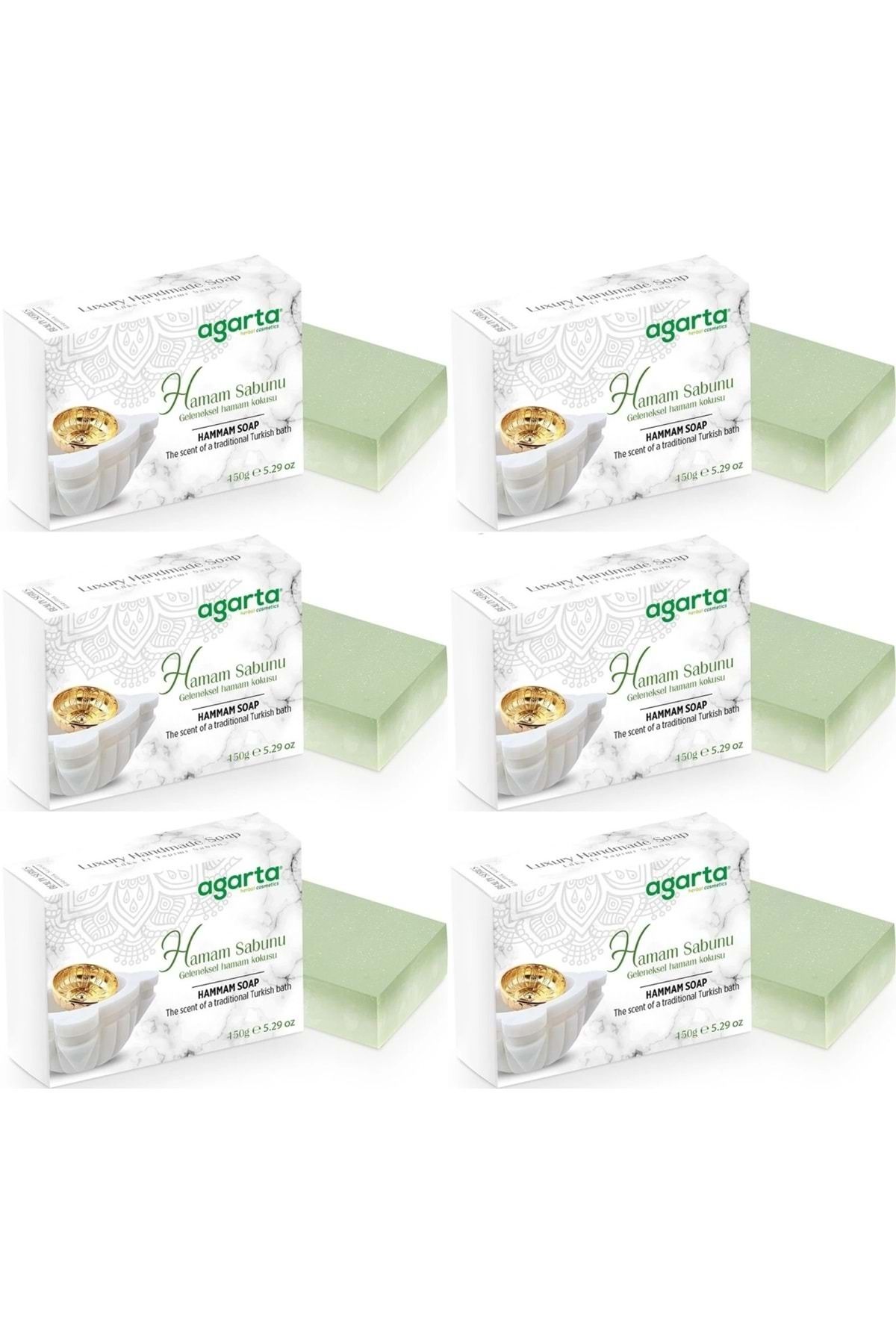 Agarta El Yapımı Doğal Sabun 150GR Hamam (6 Lı Set)