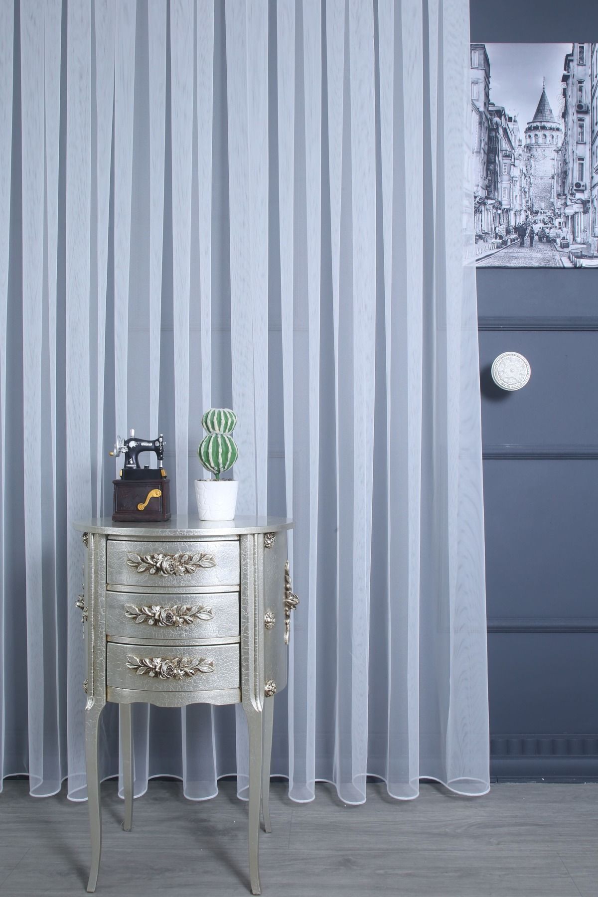 Navessa Home Collection Düz Tül Perde – 1/2,5 Yoğun Pileli, Ekonomik ve Şık | Salon, Oturma ve Yatak Odasına Uygun