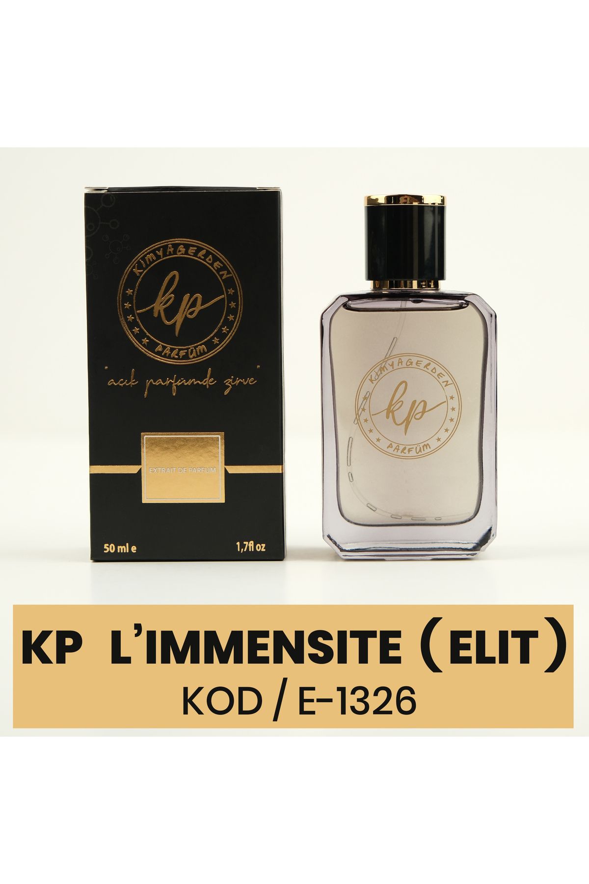 kp kimyagerden parfüm E-1326 L'immenst ( Elit Seri ) - 50 ml Erkek Parfüm