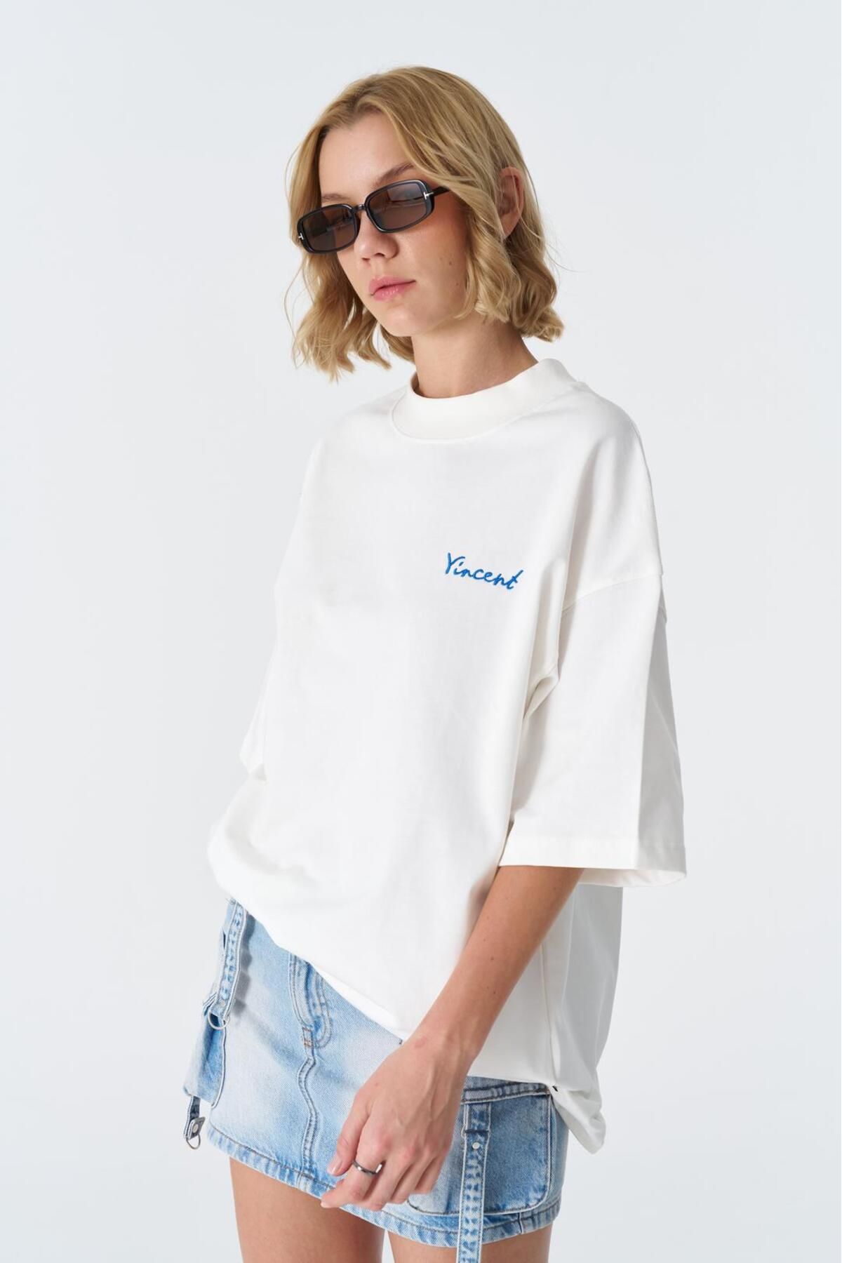 CANMODA The Little Things %100 Pamuk T-Shirt - Beyaz
