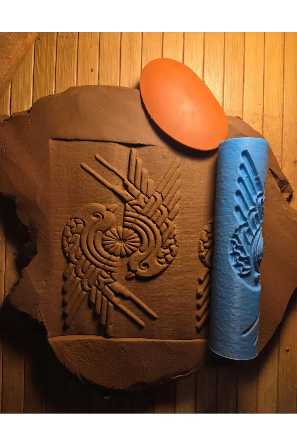 Enbceramic 15 CM SERAMİK DOKU RULOSU POLİMER KİL DESEN OKLAVASI