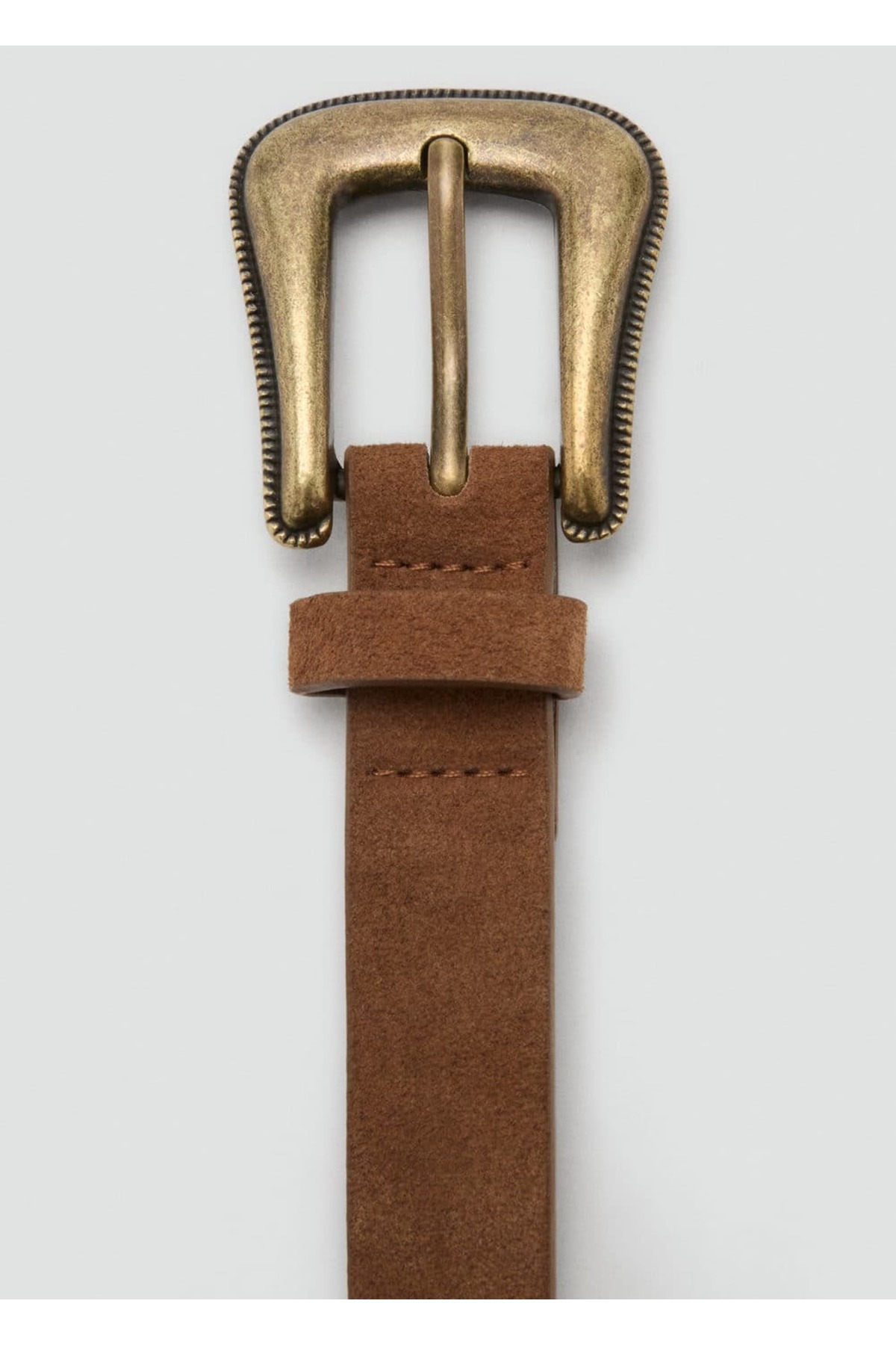 Zımbalı deri kemer