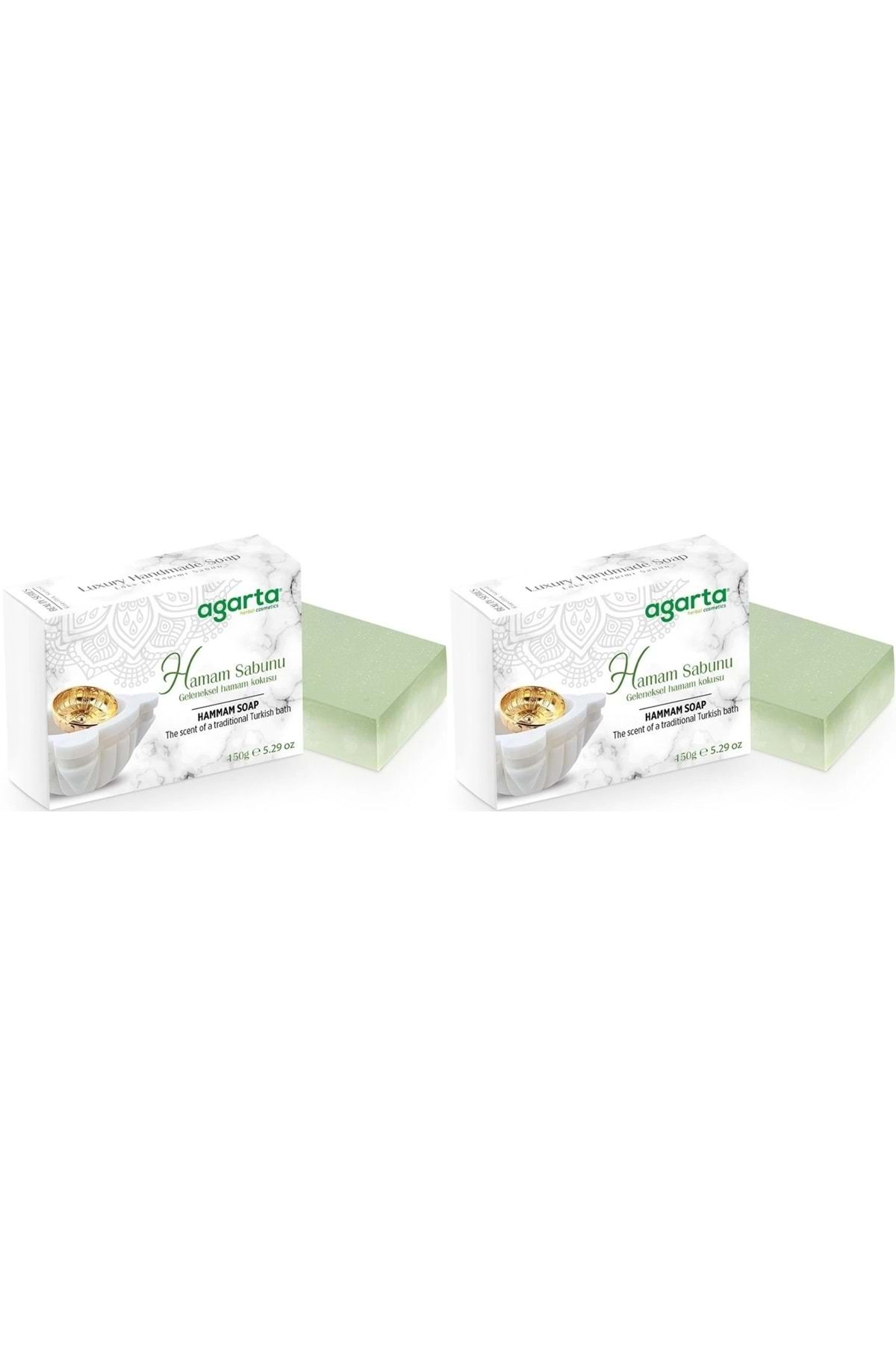 Agarta El Yapımı Doğal Sabun 150GR Hamam (2 Li Set)