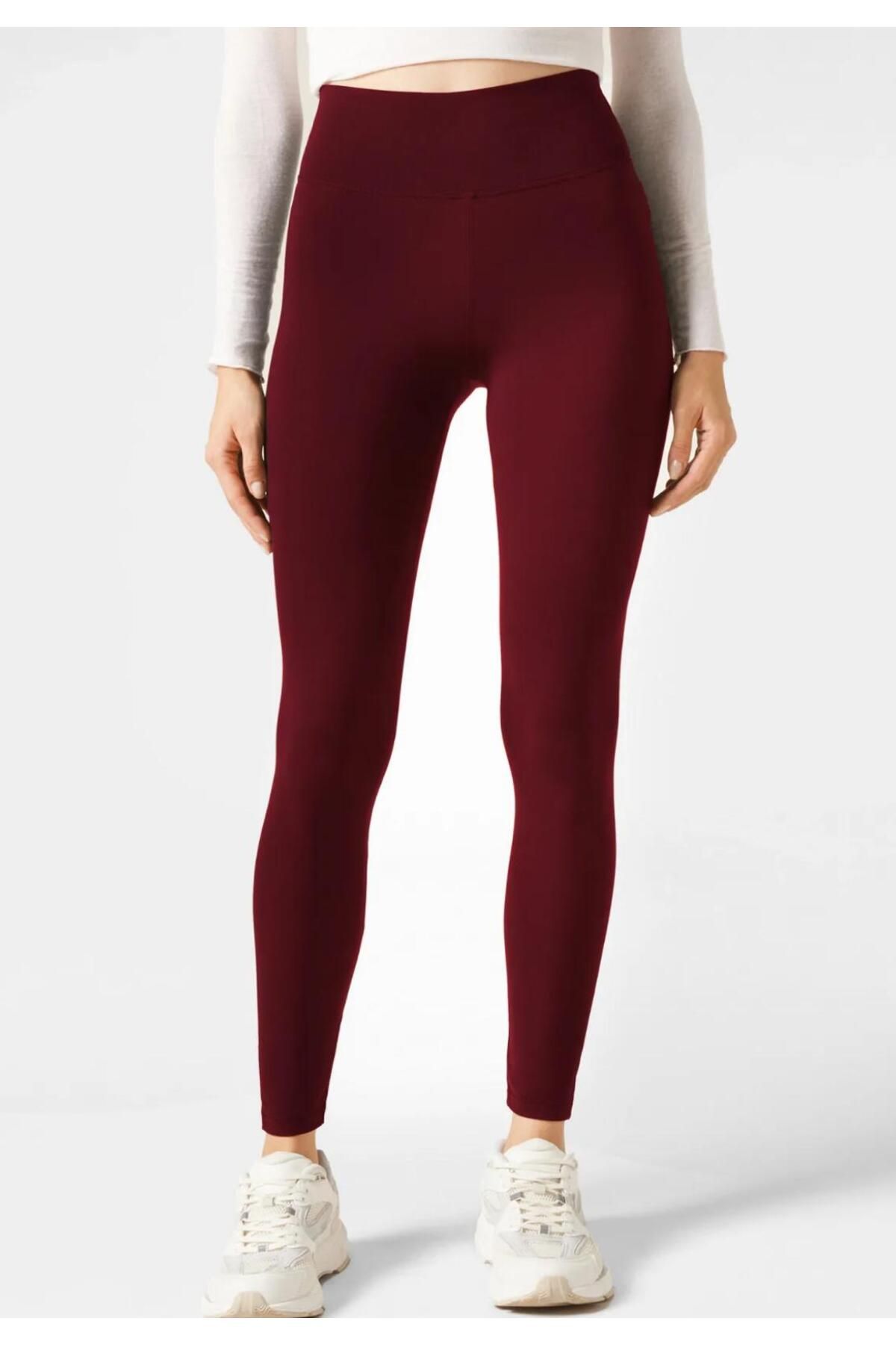 Wearflawless Kadın Yüksek Bel Toparlayıcı Cupro Tayt Spor, Yoga, Koşu ve Günlük Bilek Hizasında Tayt