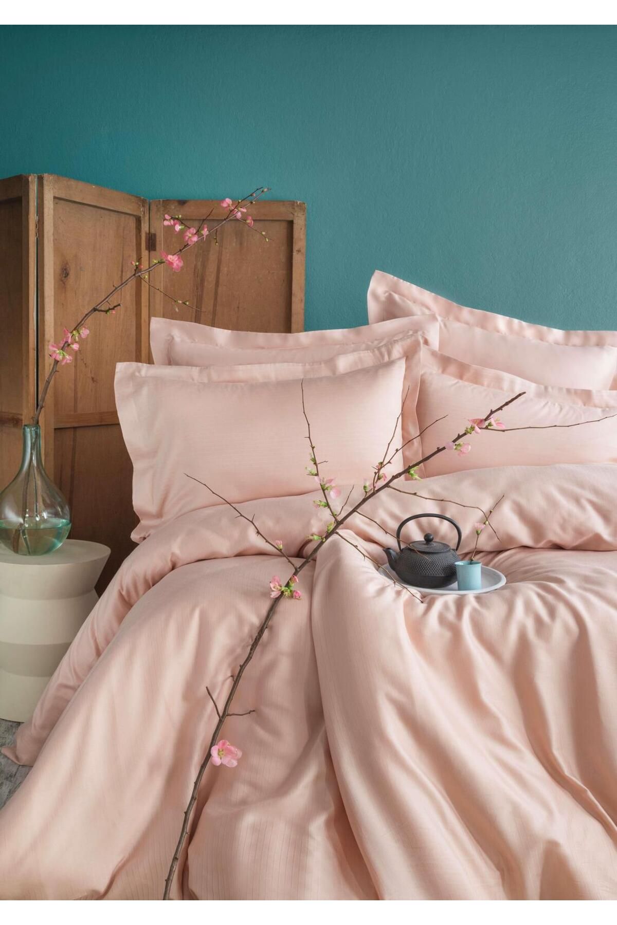 Apricitas HOME KING SIZE BAMBU NEVRESİM TAKIMI ELLIE BLUSH - NEVRESIM